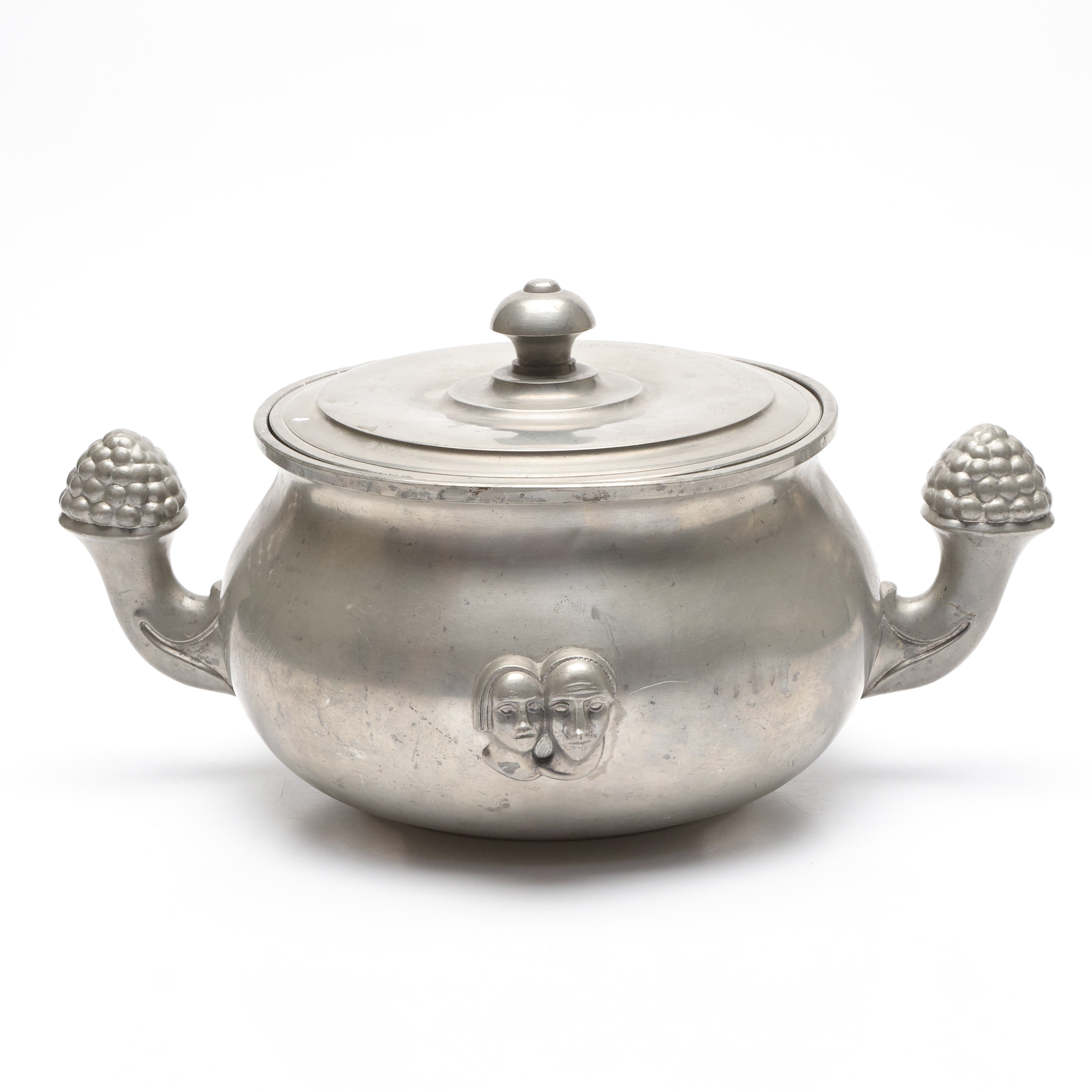 GRÖTSKÅL/TERRIN, tenn, GAB, Art Deco, 1900-talets första hälft.