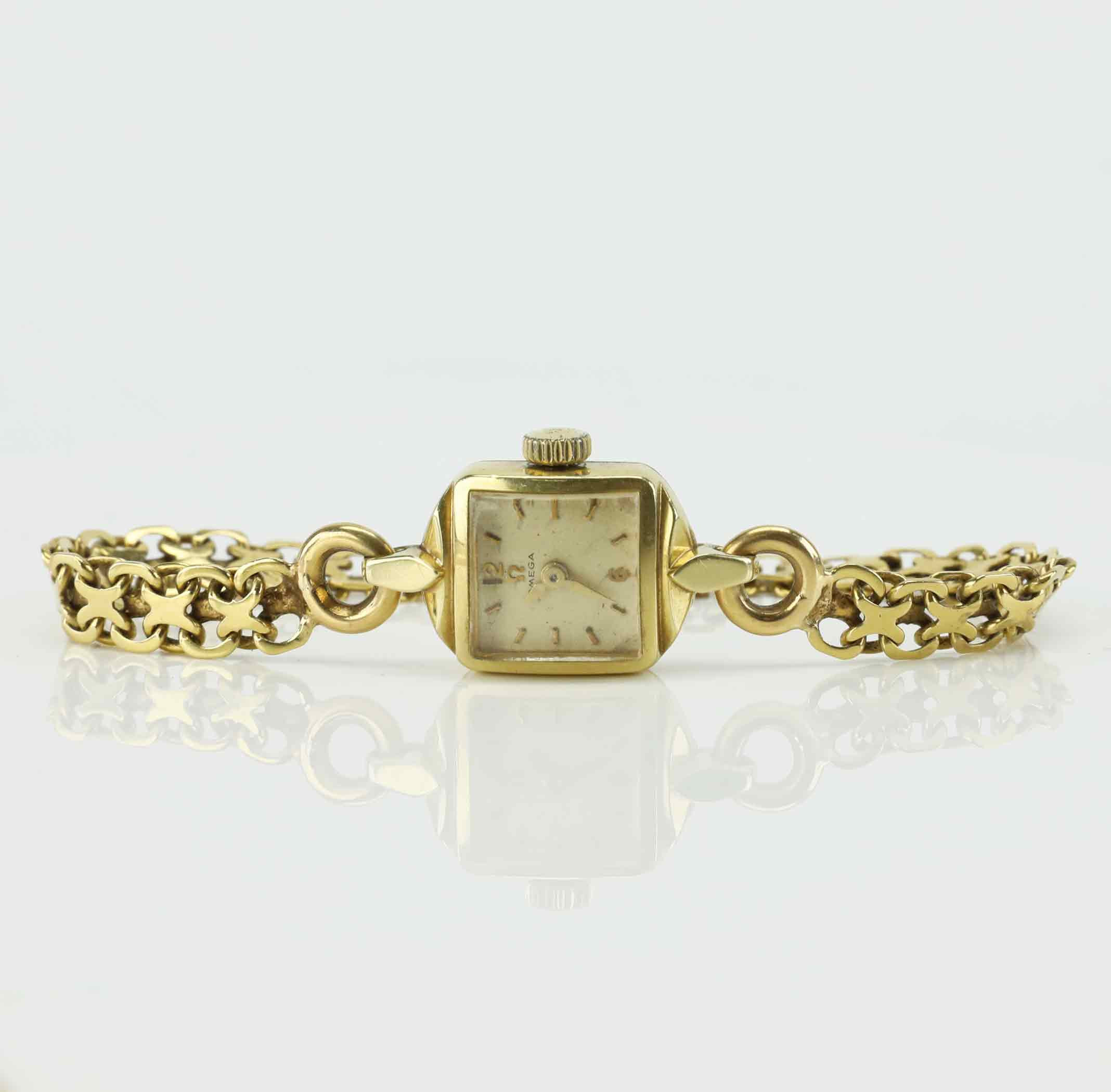 DAMARMBANDSUR, Omega, Guld 18K/14K.