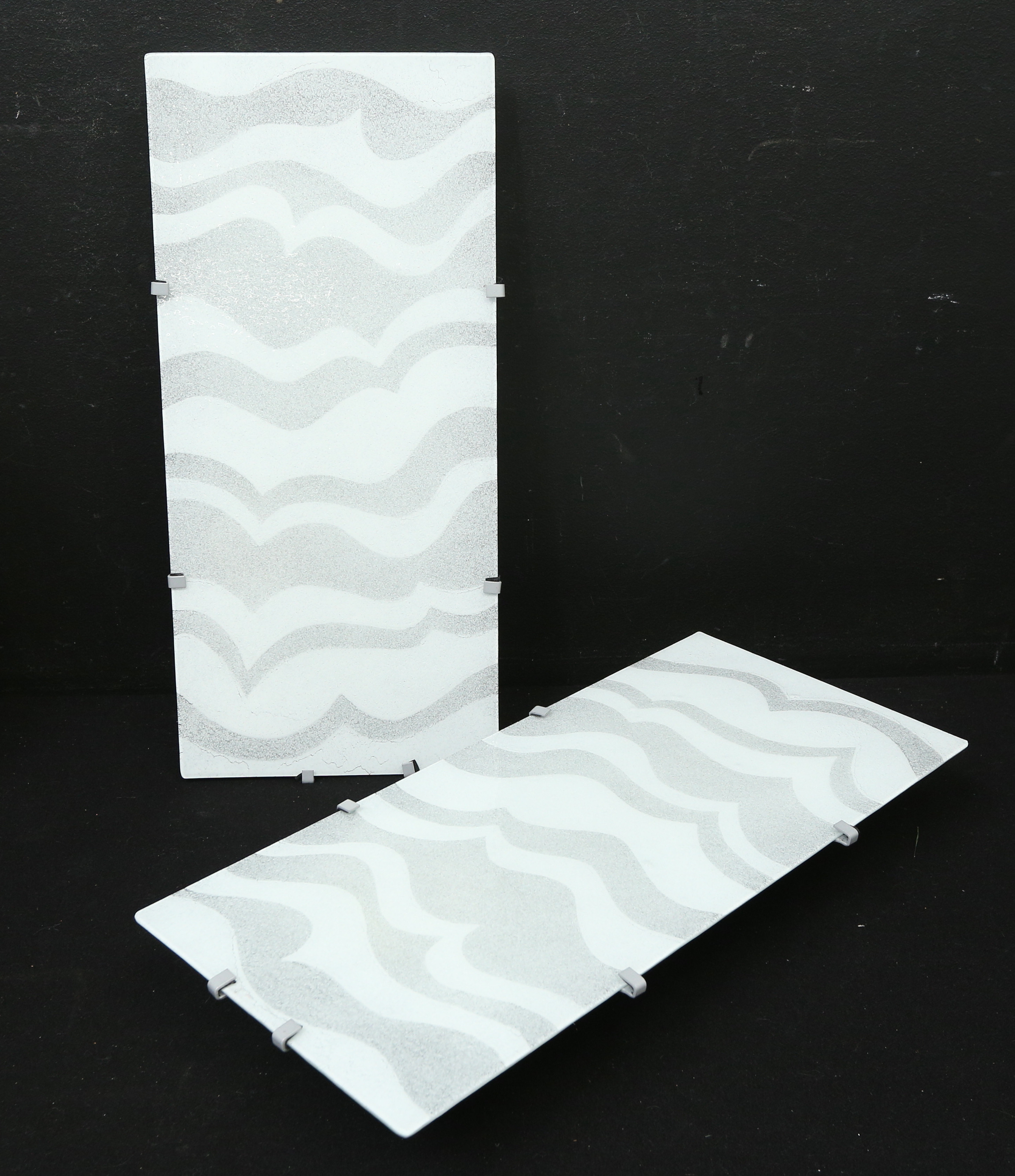 VÄGGLAMPOR, ett par, metall och glas, "Gyllen". IKEA.