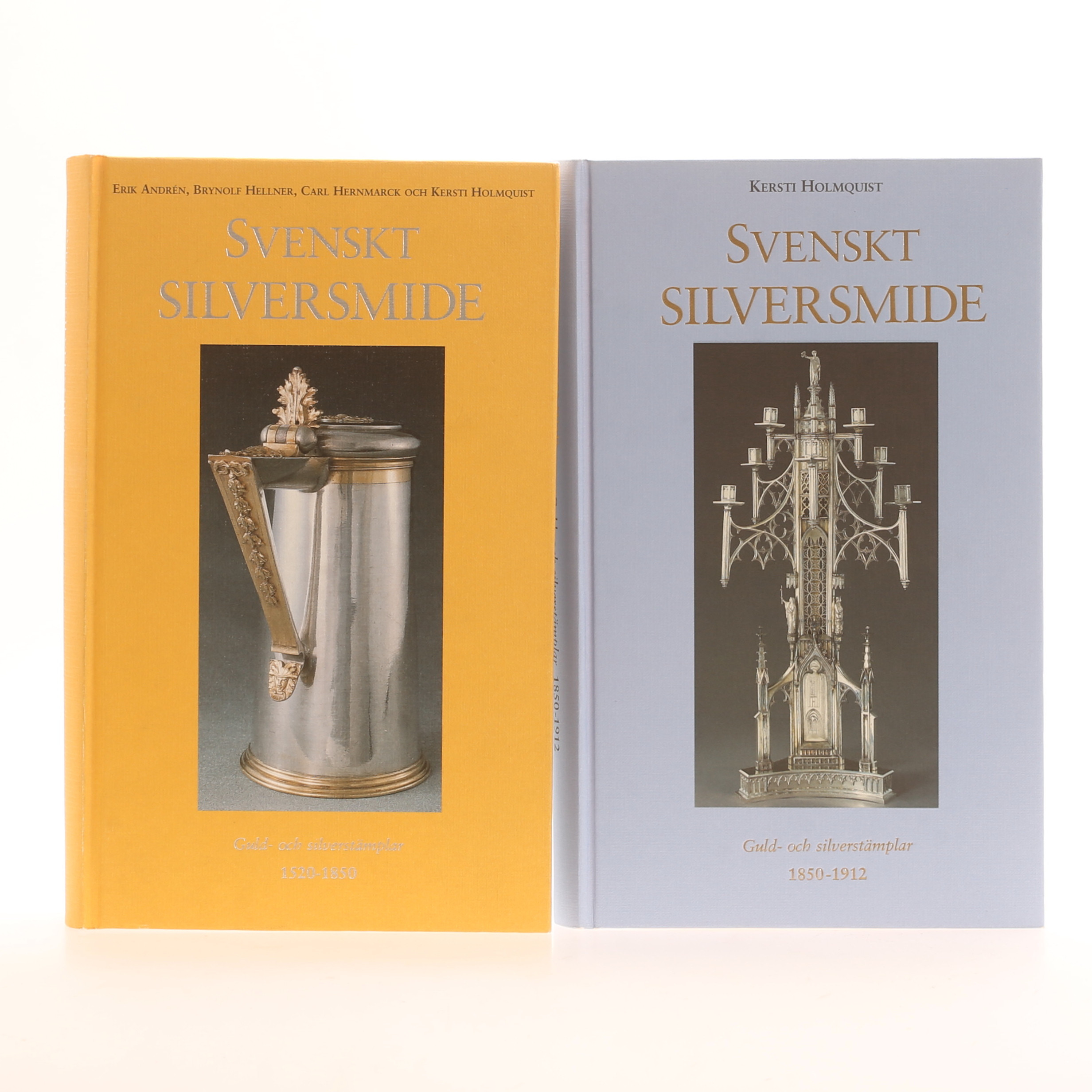 BÖCKER, 2 stycken, Svenskt Silversmide.