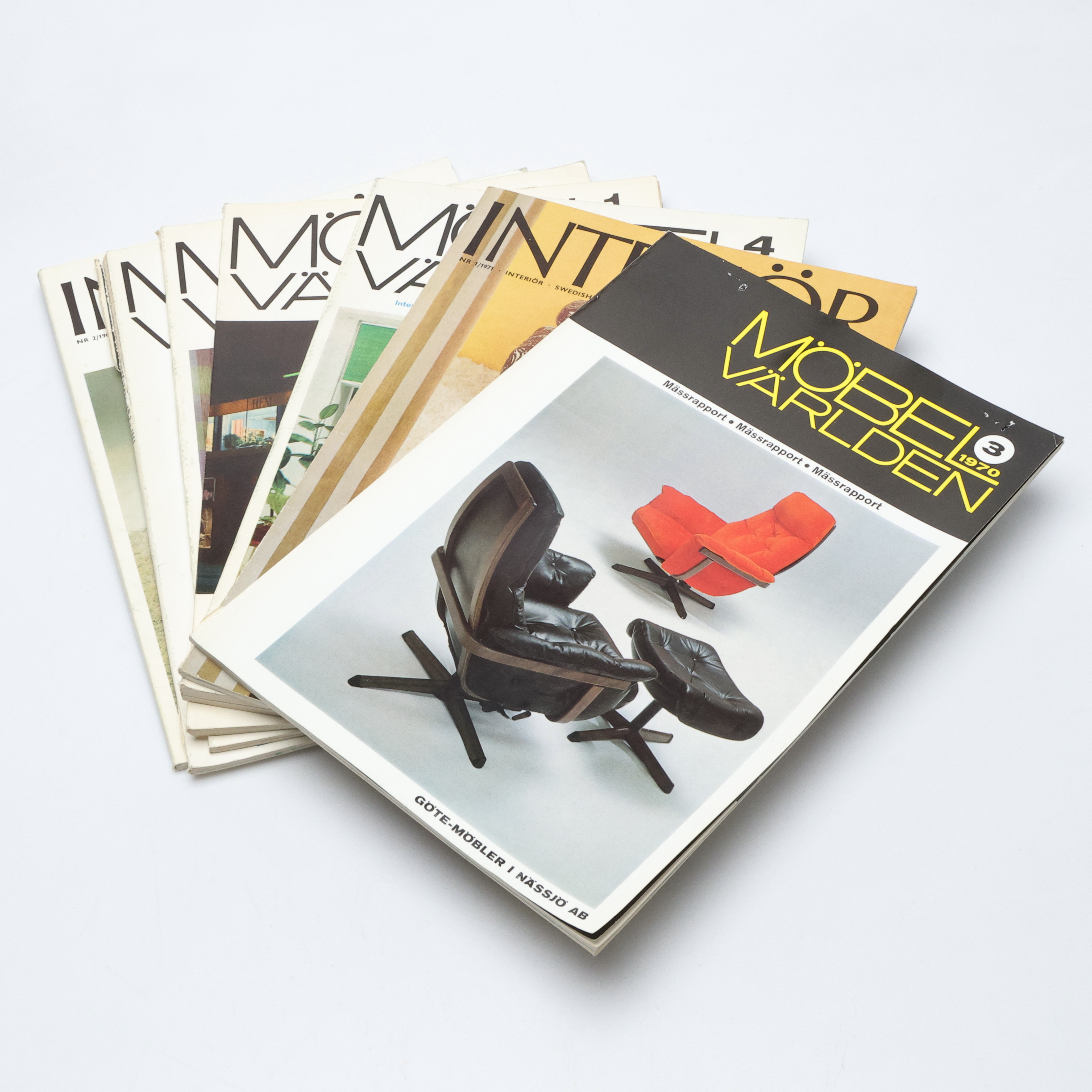 KATALOGER/TIDNINGAR, möbler och inredning, 1960/70-tal.