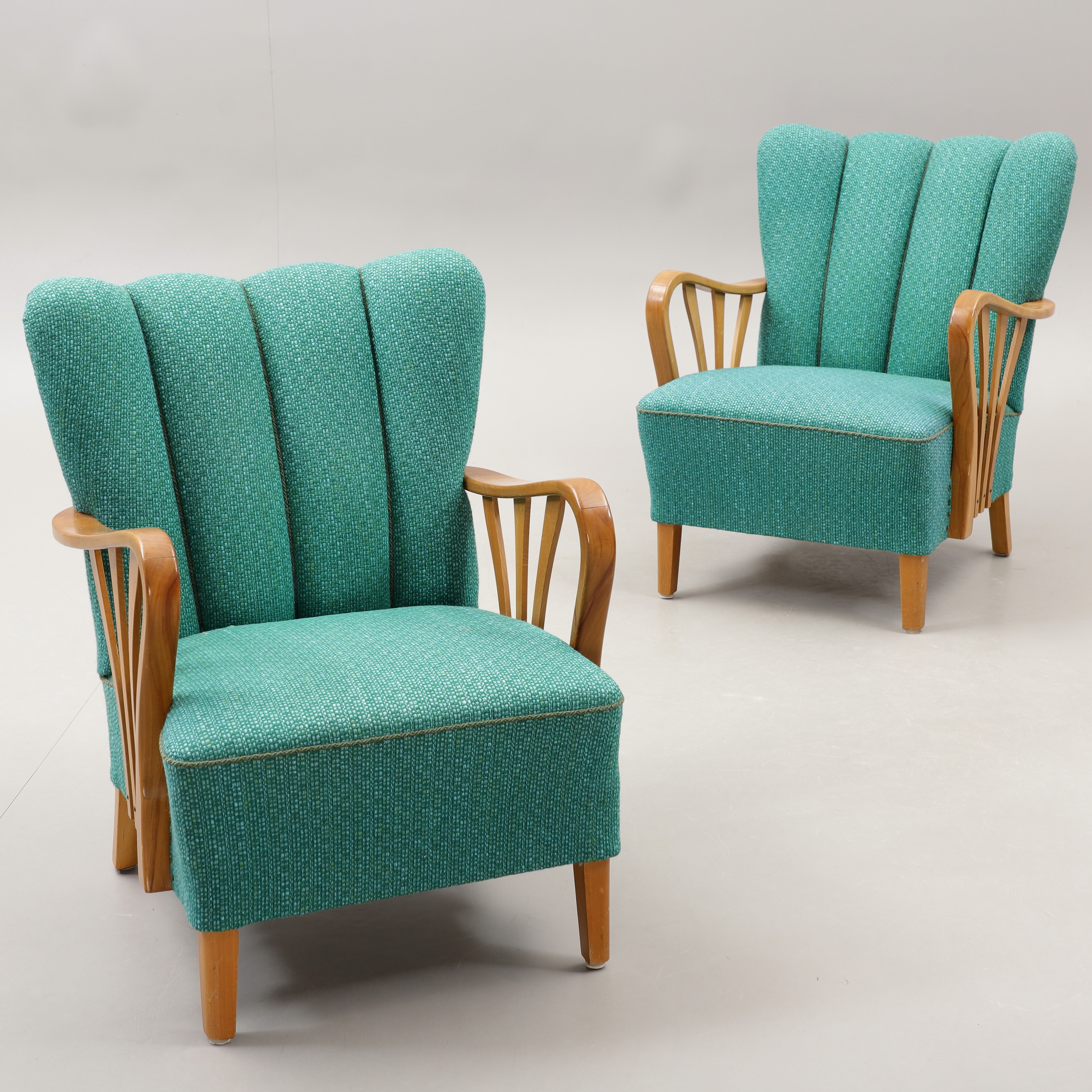 FÅTÖLJER, ett par, Swedish Modern, 1940-tal.