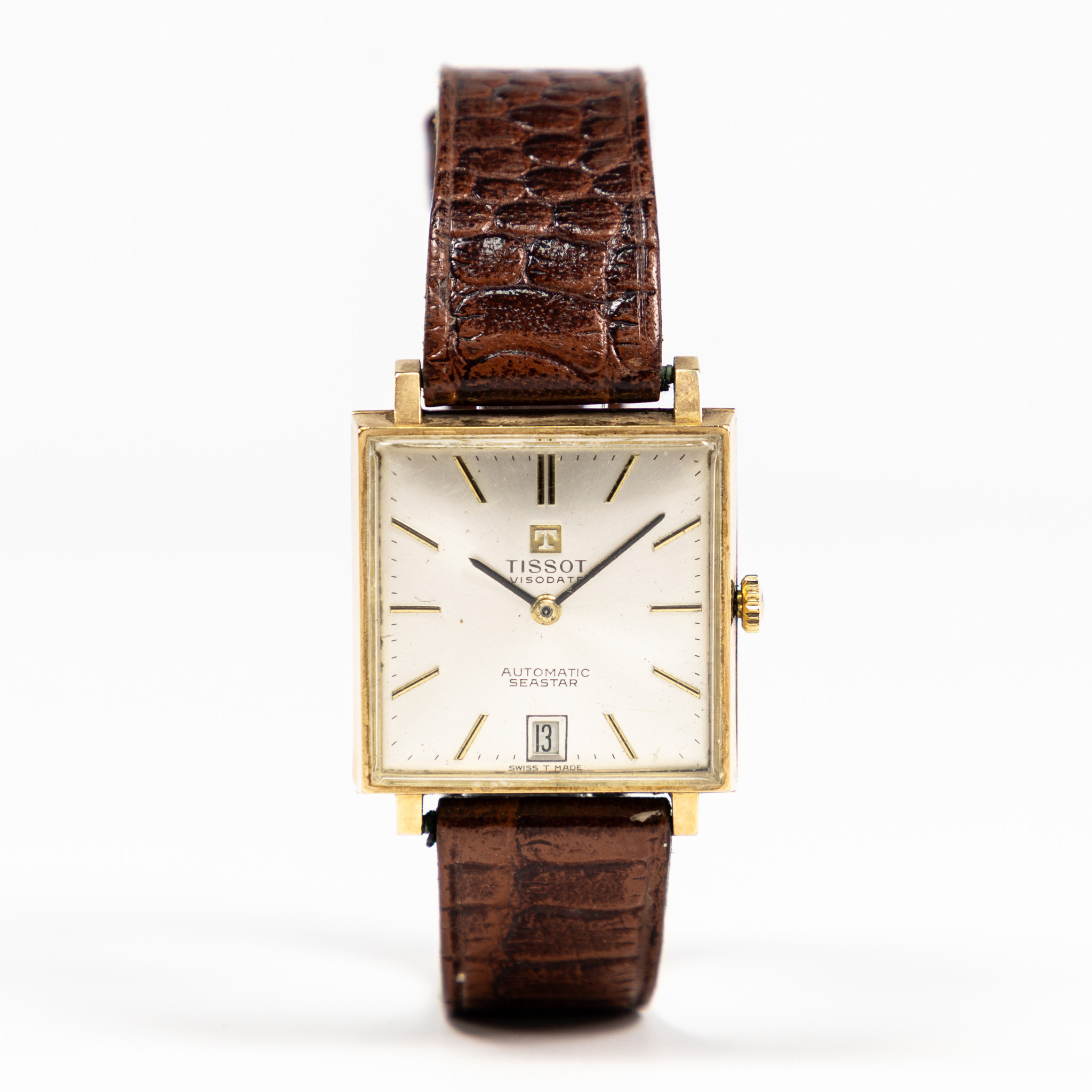 TISSOT. Visodate Seastar Automatic, 29,5x29,5 mm, 14k guld.