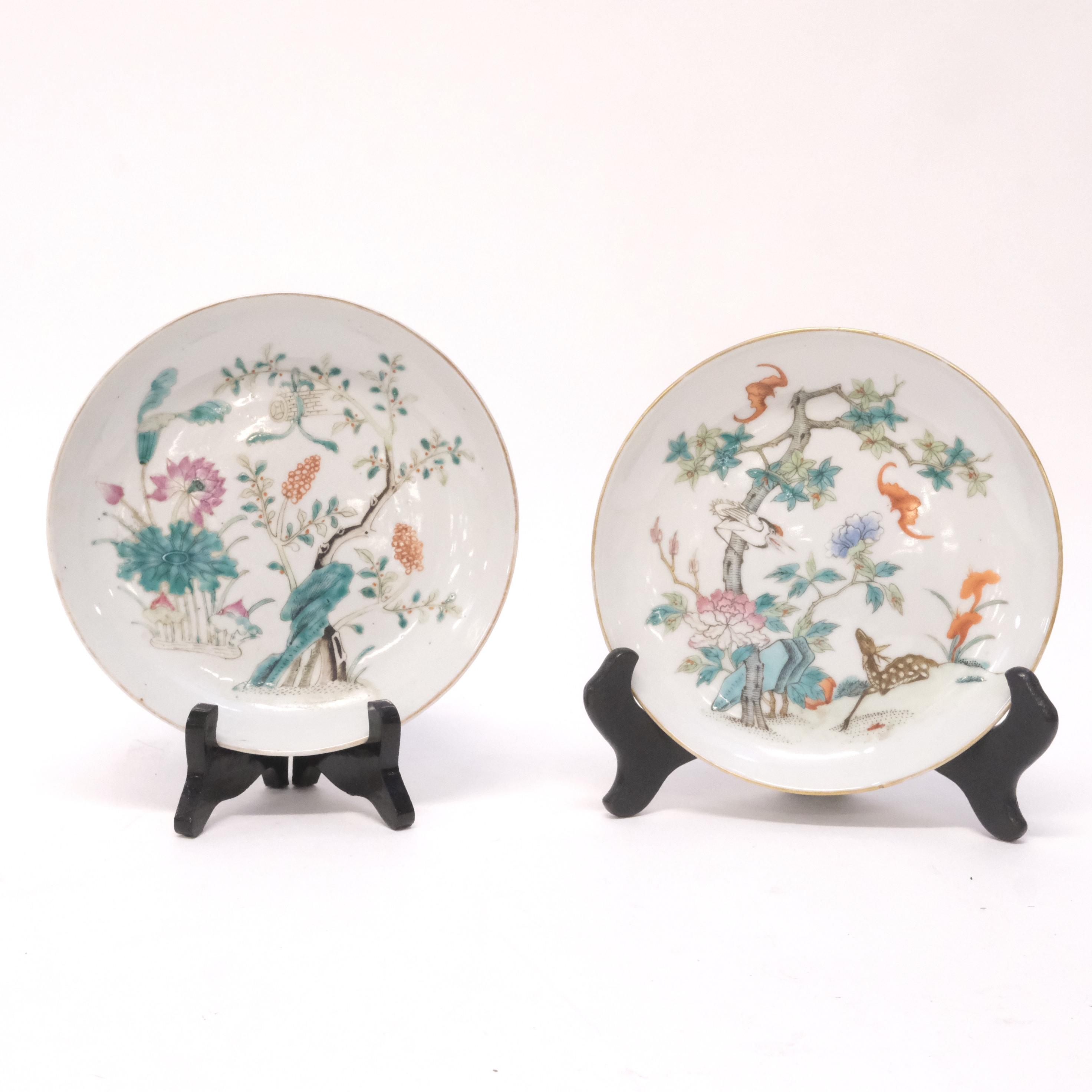 FAT, KINA, 1800/1900-TAL, TVÅ STYCKEN.
