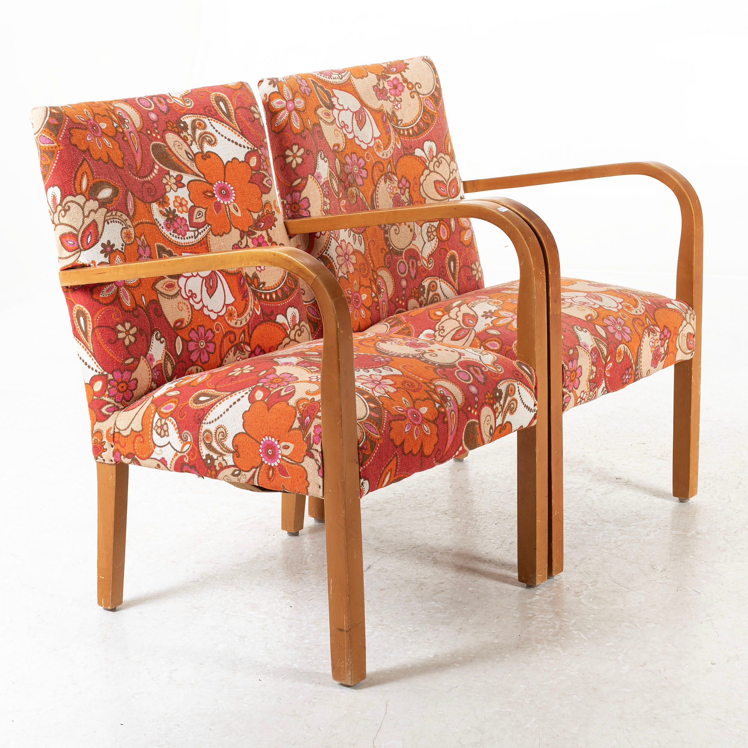 FÅTÖLJER, 1 par, björk, Swedish Grace, 1930/40-tal.
