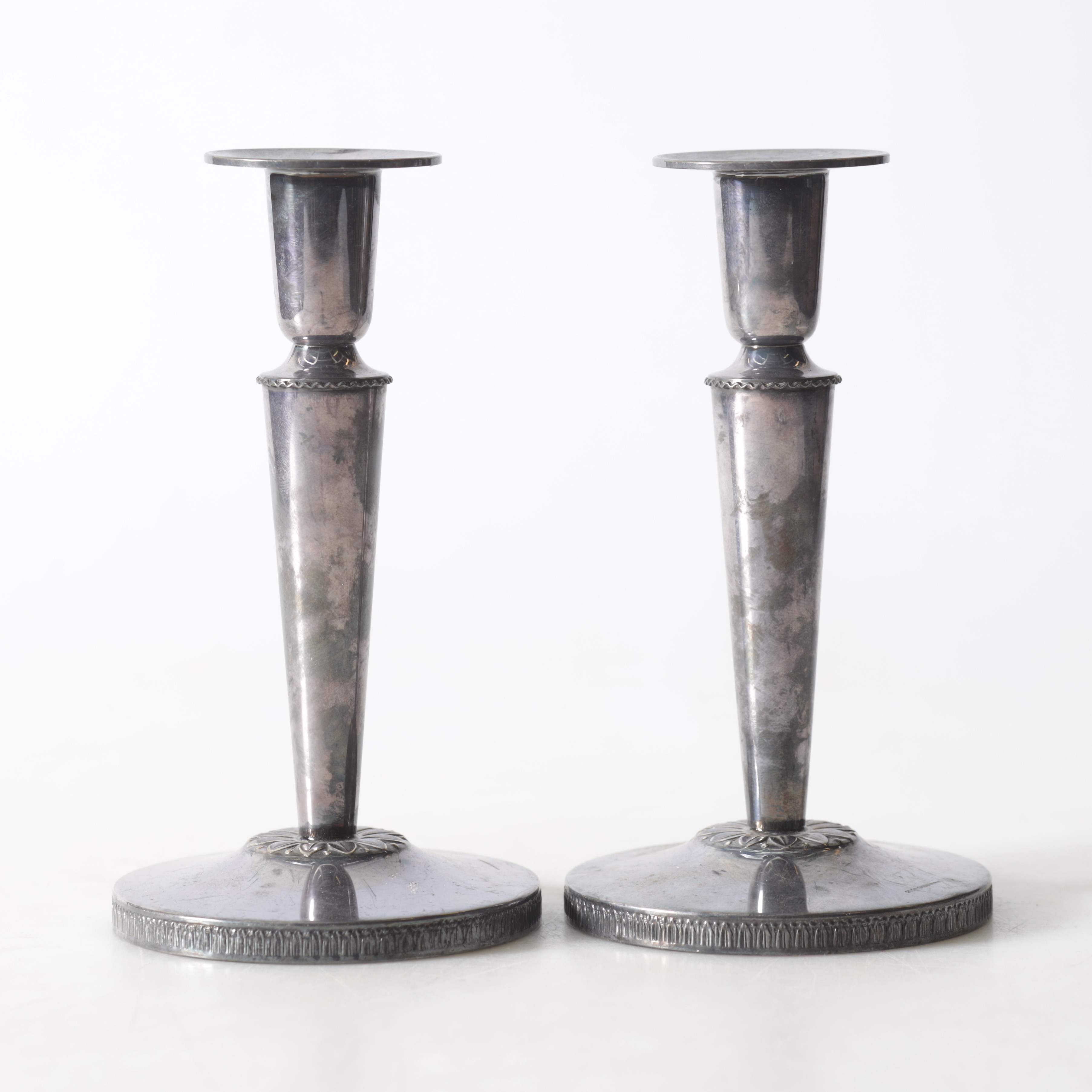 LJUSSTAKAR, 1 par, silver, Ceson Guldvaru. A.B., Göteborg, 1978.