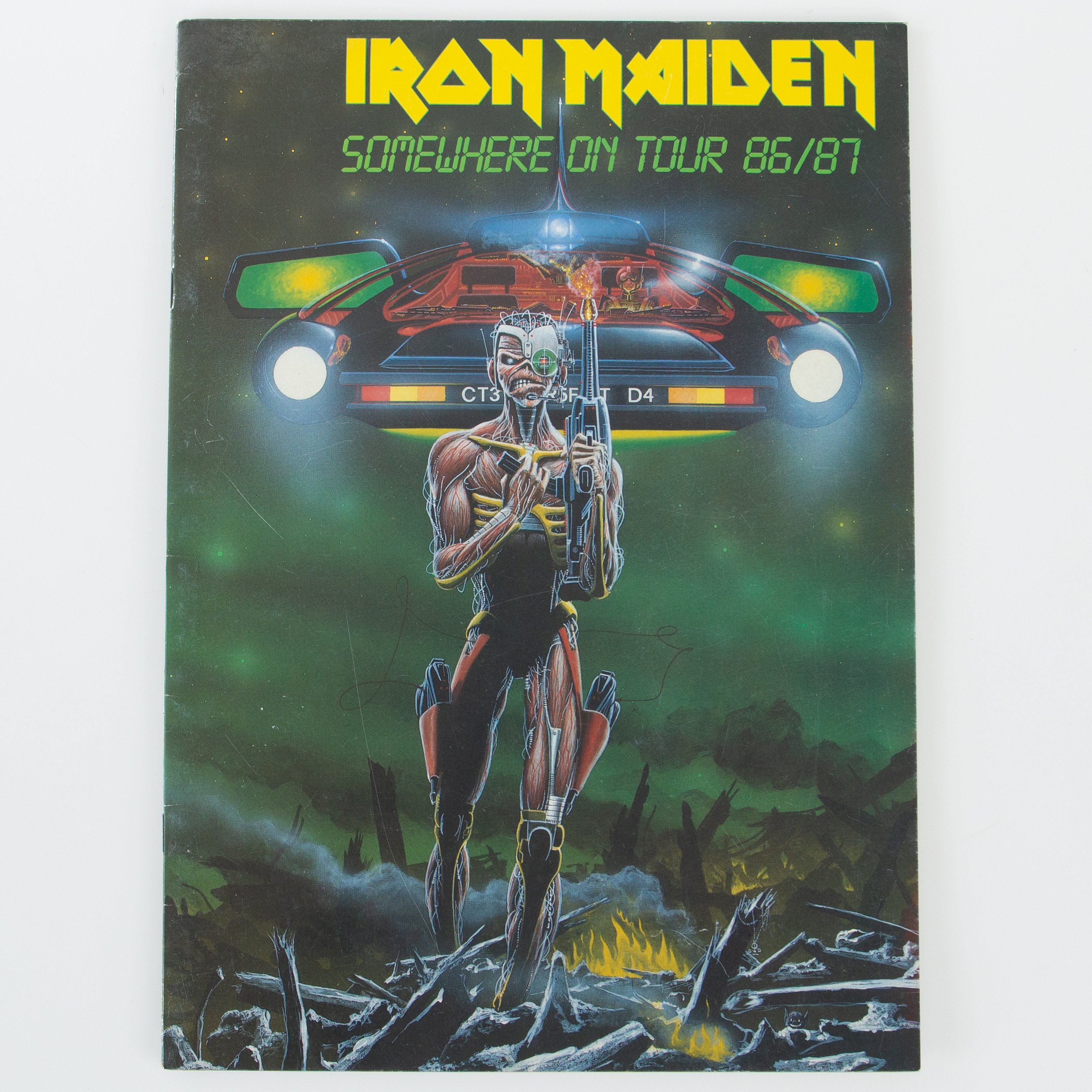 IRON MAIDEN FOTO/TURNÉPROGRAM, SOMEWHERE ON TOUR 86/87.