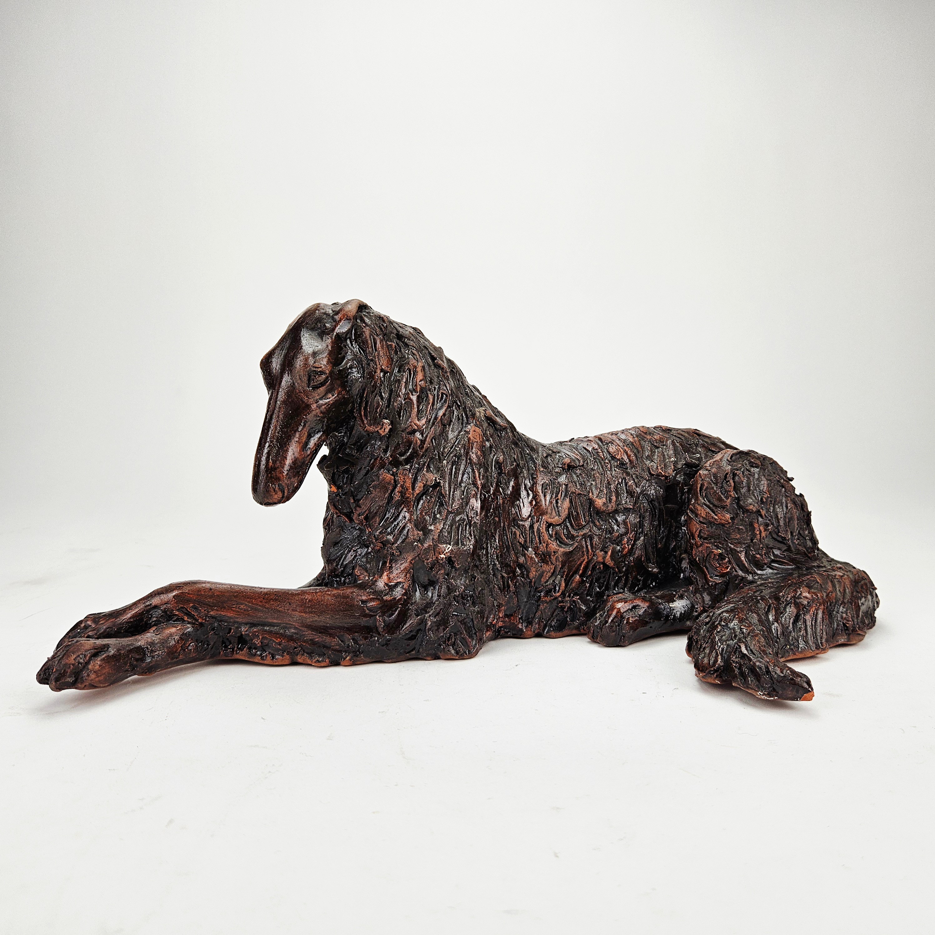 FIGURIN, keramik, Borzoi, Kerstin Grönvall.