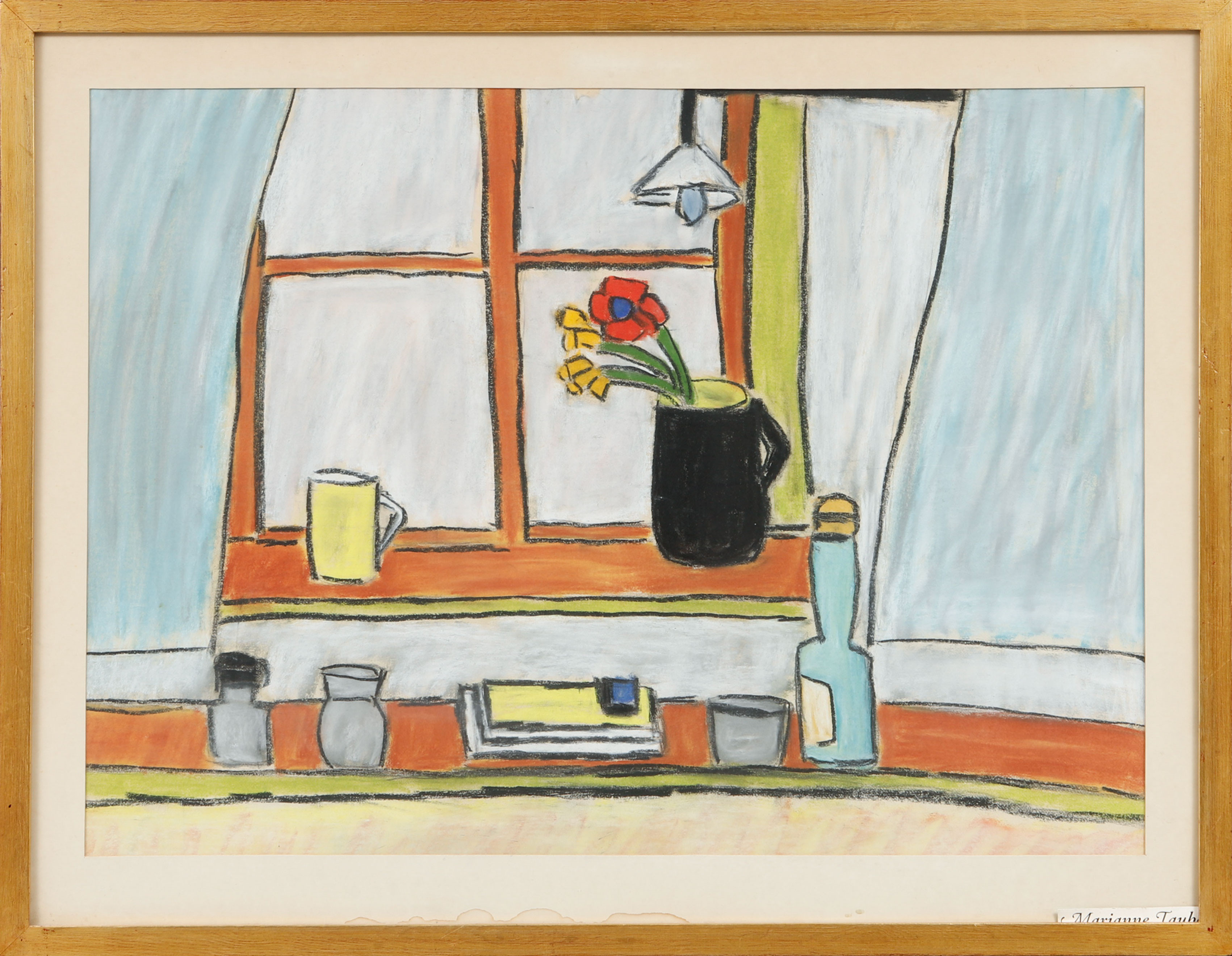 MARIANNE TAUBE. "Studie". Pastell, intygad a tergo.
