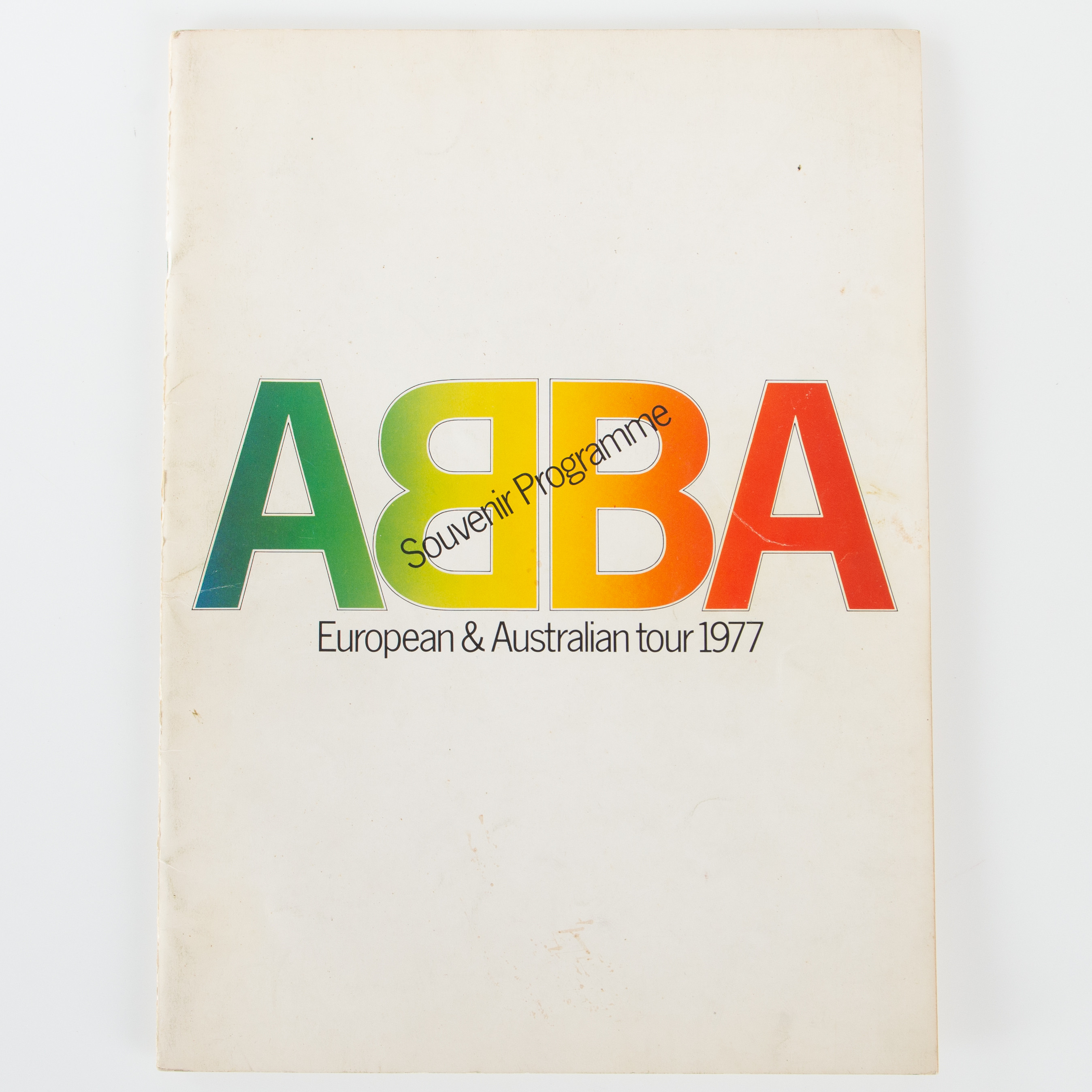 ABBA, SOUVERNIRPROGRAM, EUROPEAN & AUSTRALIAN TOUR 1977.