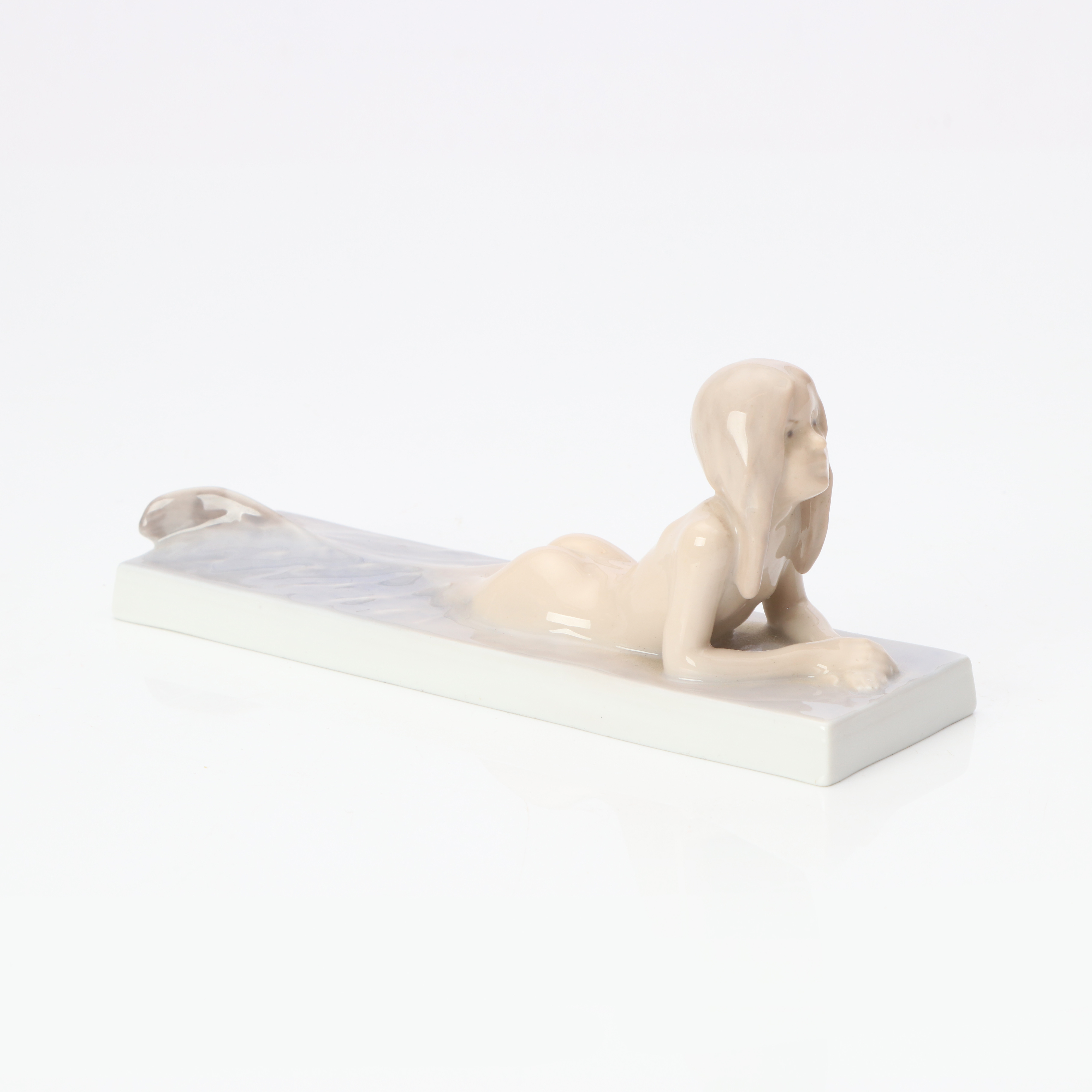 ROYAL COPENHAGEN, FIGURIN. Porslin. Sjöjungfru. Nr 1212.