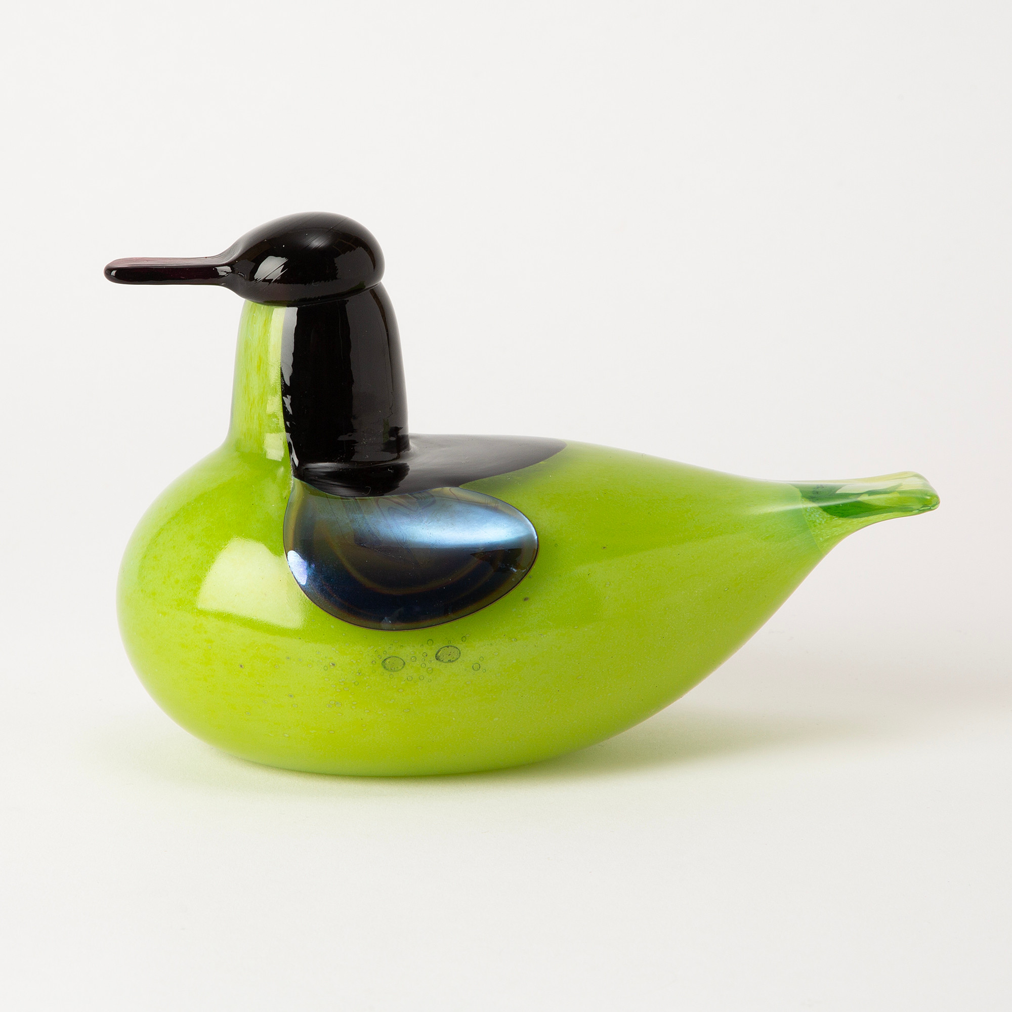 OIVA TOIKKA. Fågel, "Teal male", glas, signerad O. Toikka, Nuutajärvi.