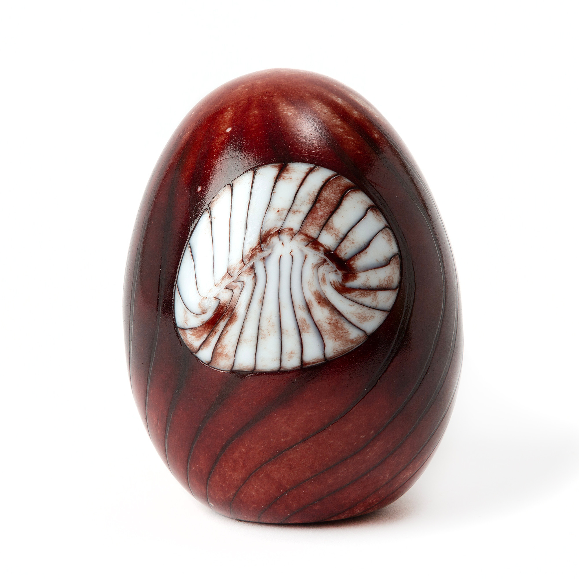 OIVA TOIKKA. Ägg, "Ruusunnupun muna", glas, signerat O. Toikka, 2010.