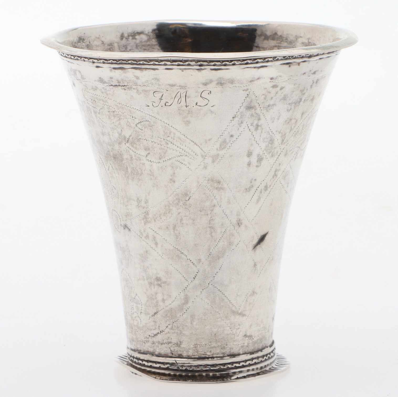 JOHAN FRIEDRICH CASPARSSON EDLER. Bägare, silver, Ulricehamn, 1761.