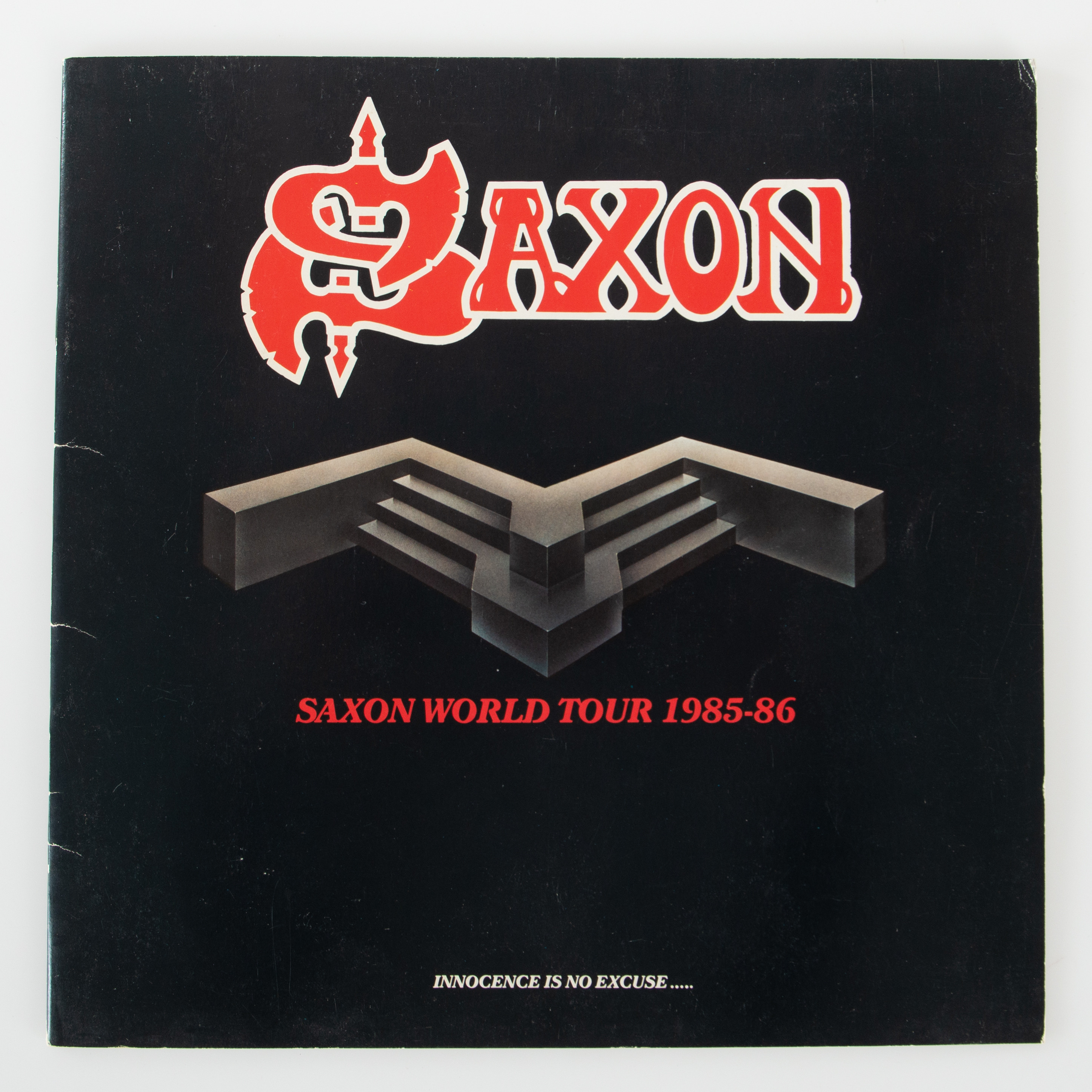 SAXON FOTO/TURNÉPROGRAM, SAXON WORLD TOUR 1985-86.