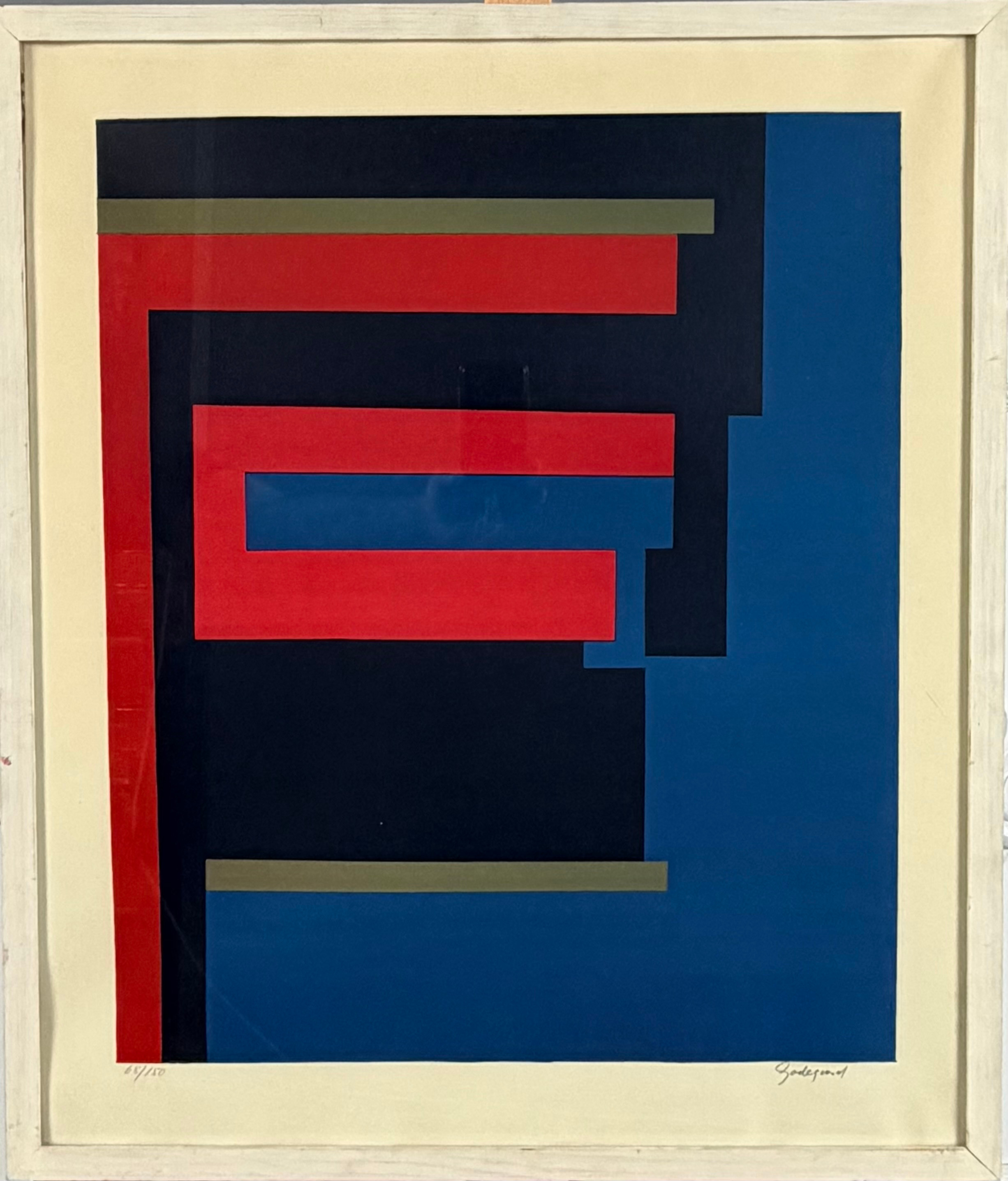PAUL GADEGAARD (1920-1996). Komposition, färglitografi, signerad Gadegaard, 68/150.