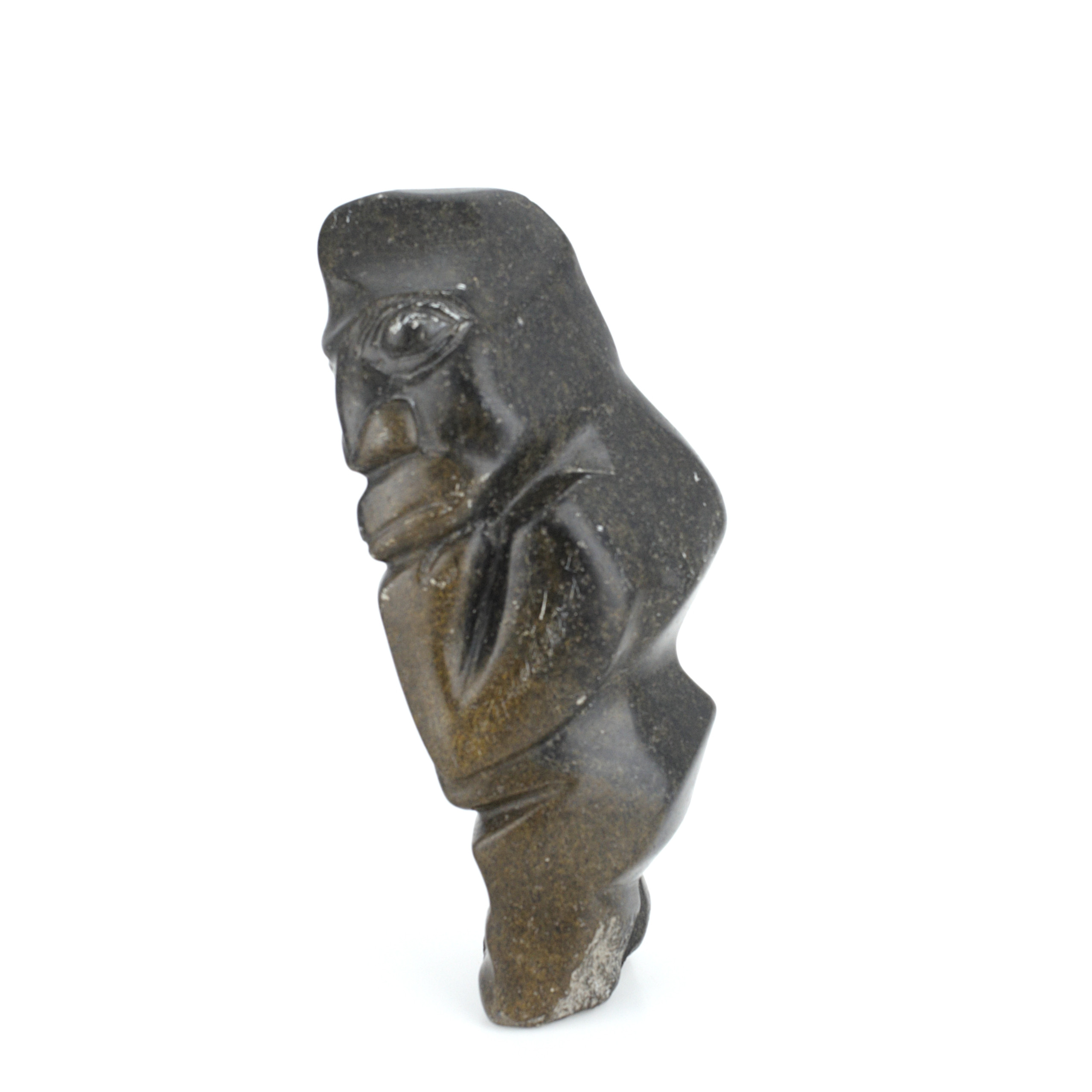 OIDENTIFIERAD KONSTNÄR. Skulptur, figurativ, sten, märkt E Gunja.