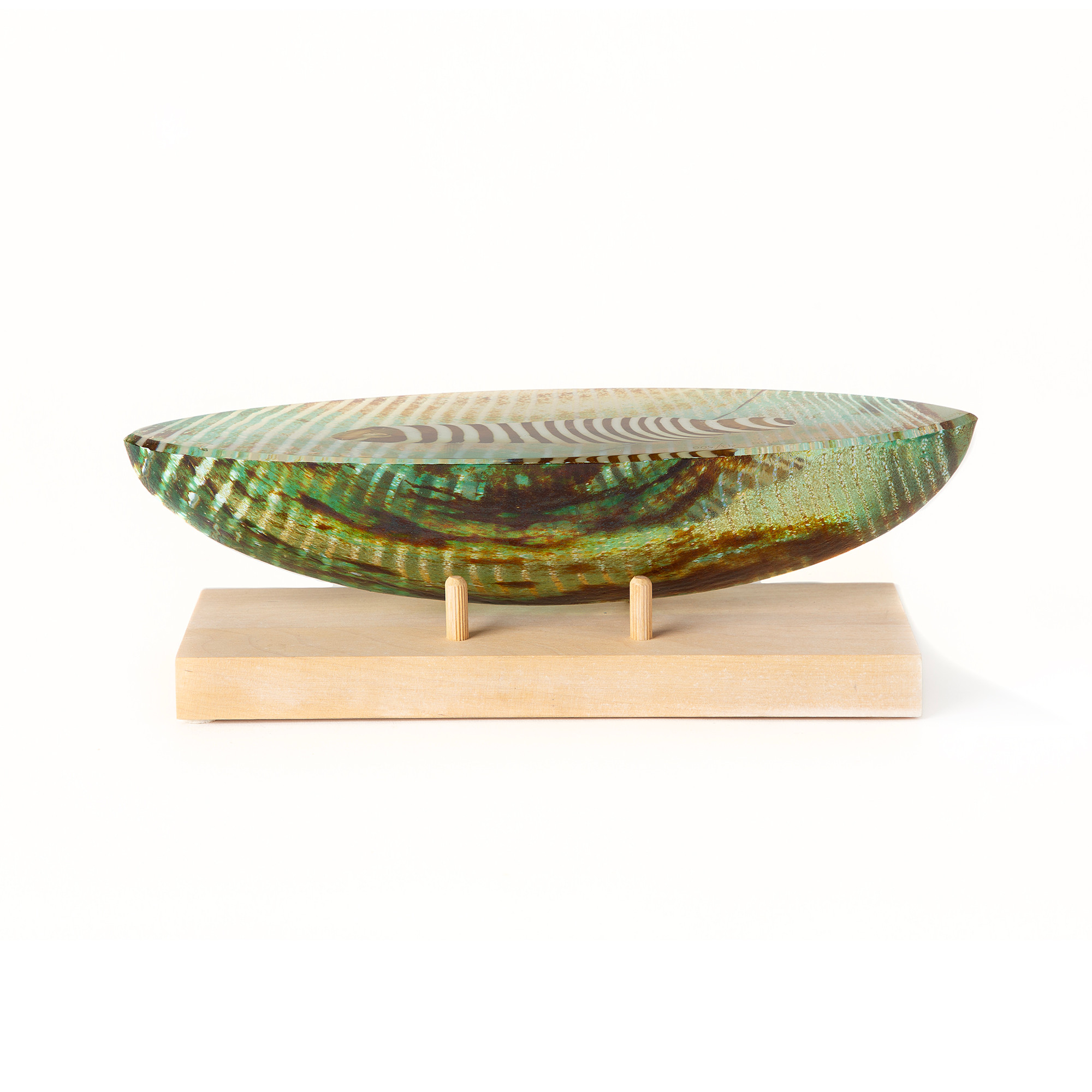 BERTIL VALLIEN. Skulptur, båt, glas, signerad B. Vallien, Kosta Boda, Studio edition 43/500.