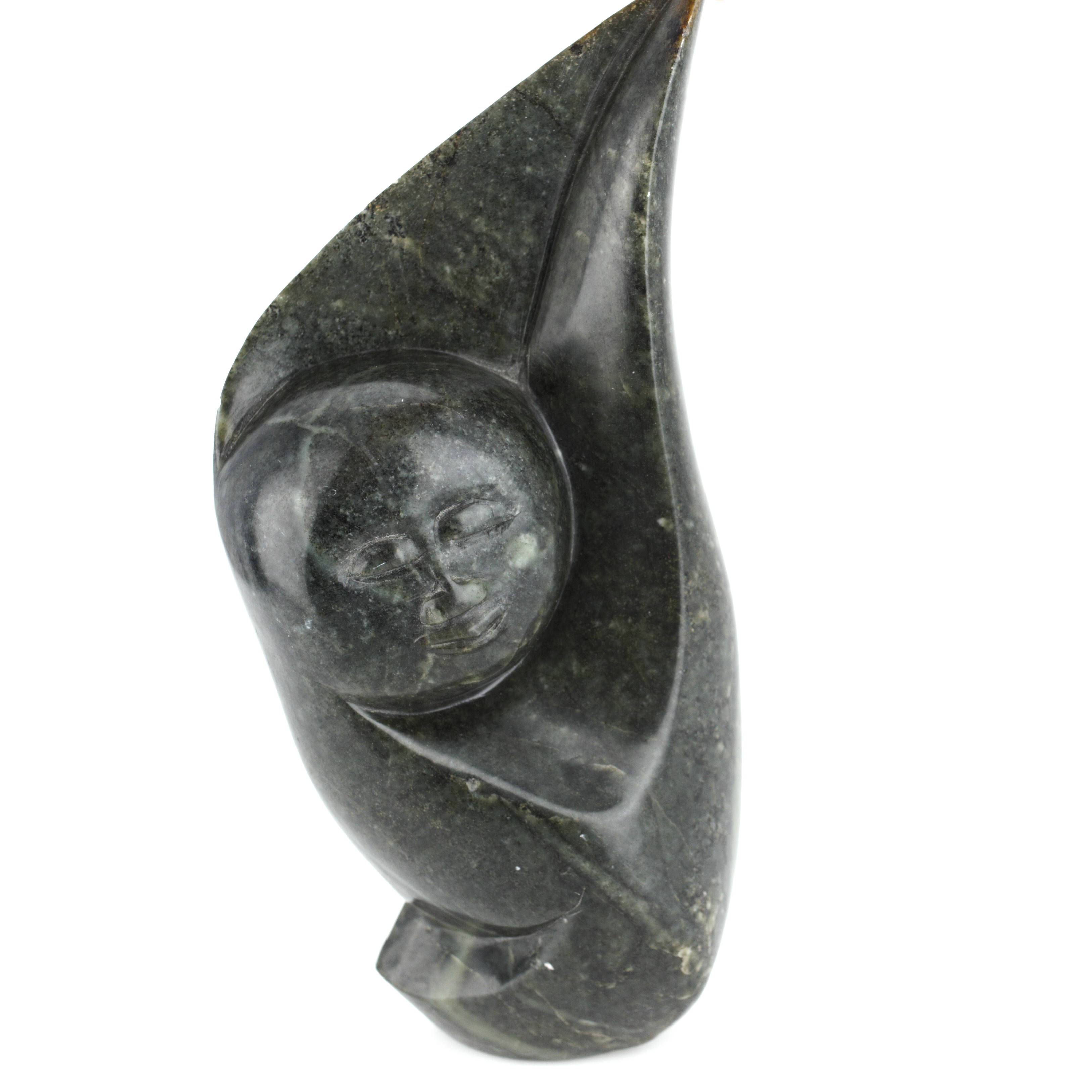 OIDENTIFIERAD KONSTNÄR. Skulptur, komposition med ansikte, sten, märkt A Noert.