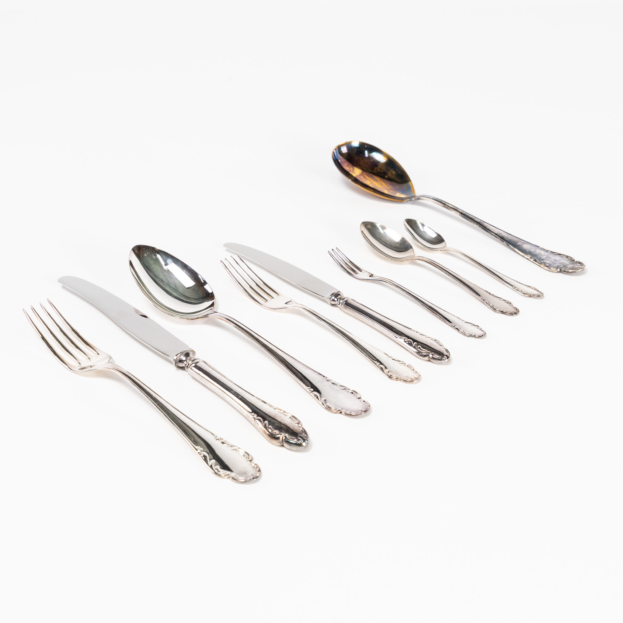BESTICK, 67 delar, silver, "Haga", JLH.