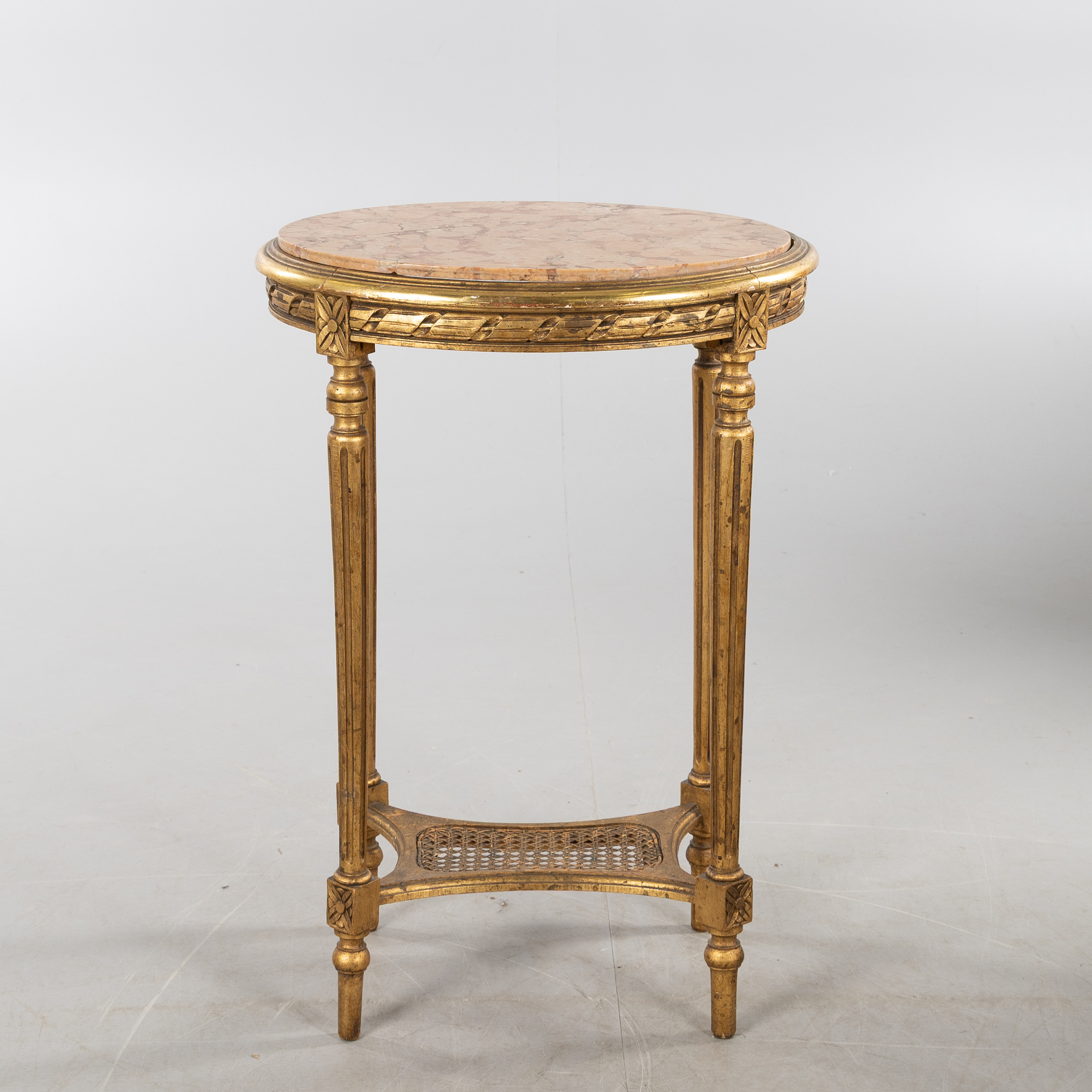 SALONGSBORD, Louis XVI-stil med marmorskiva, 1900-tal.