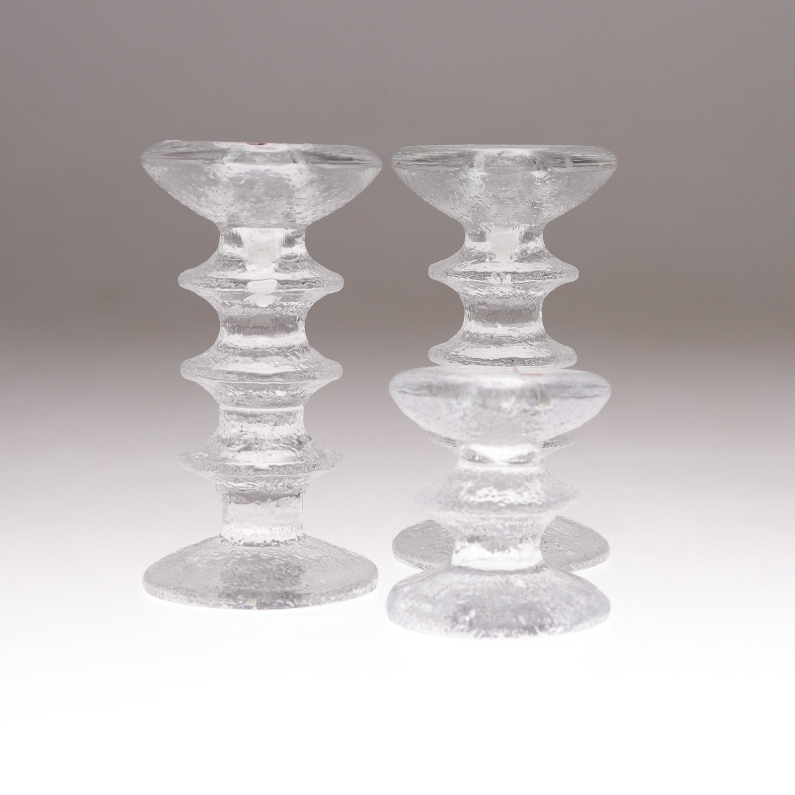 TIMO SARPANEVA. ljusstakar, 3 st glas, "Festivo", Iittala, Finland.