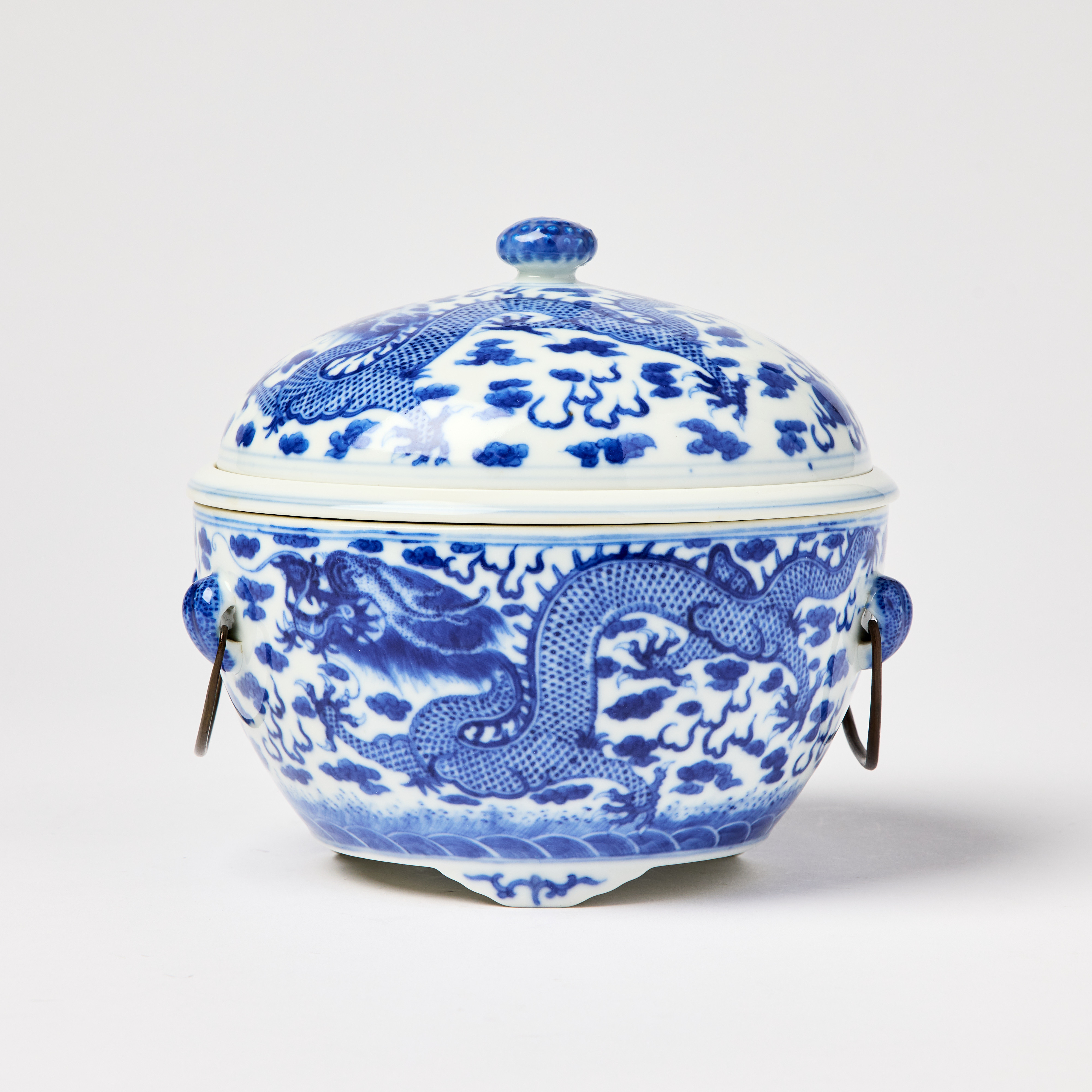 A Chinese Blue and White Bowl and Cover.