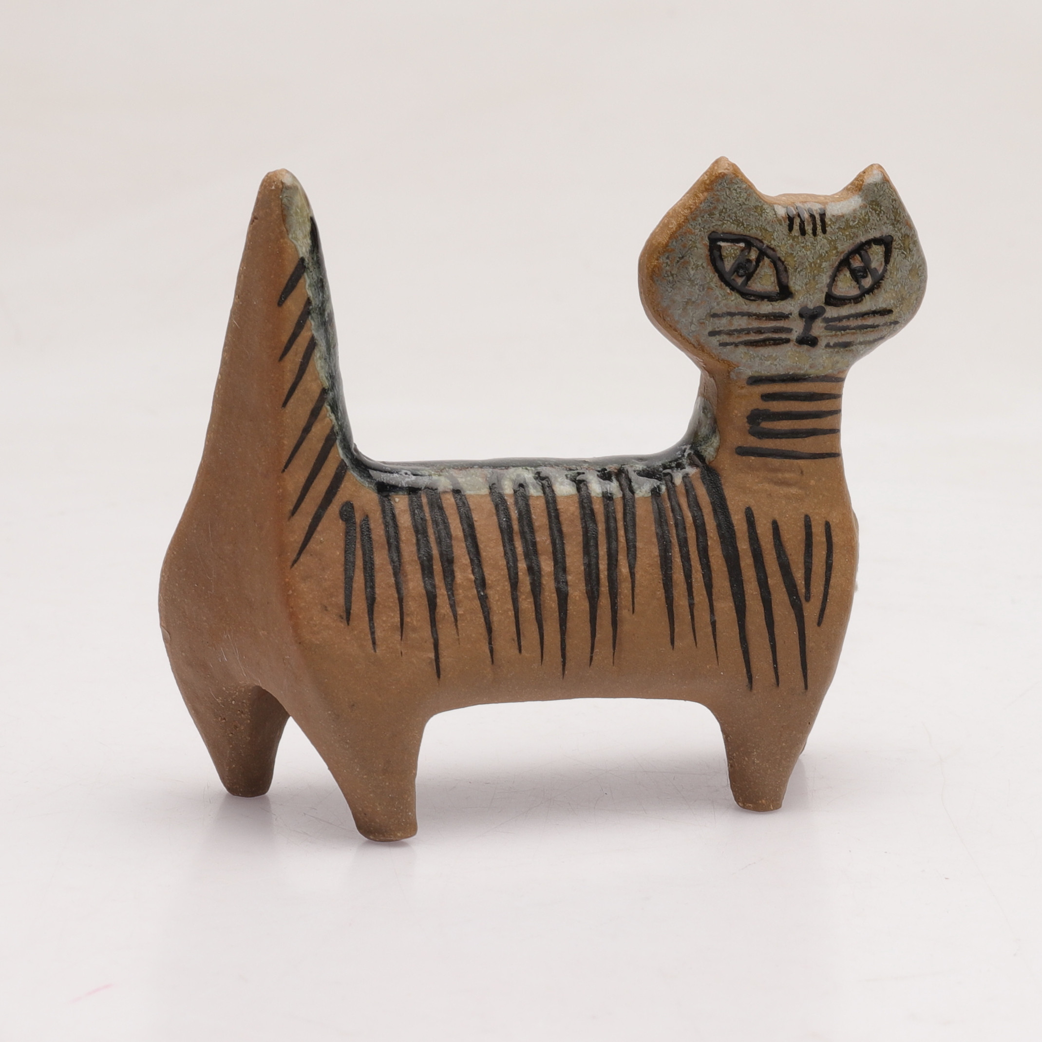 LISA LARSON. figurin, stengods, "Katt" ur serien Lilla Zoo, Gustavsberg.