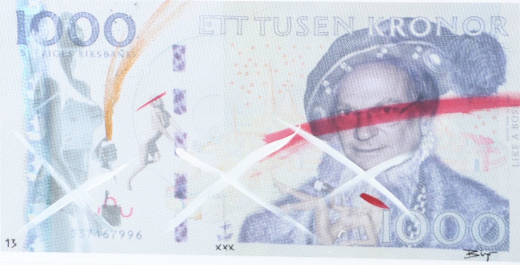 BINGO RIMÉR. "Like a boss", blandteknik, signerat Bingo.