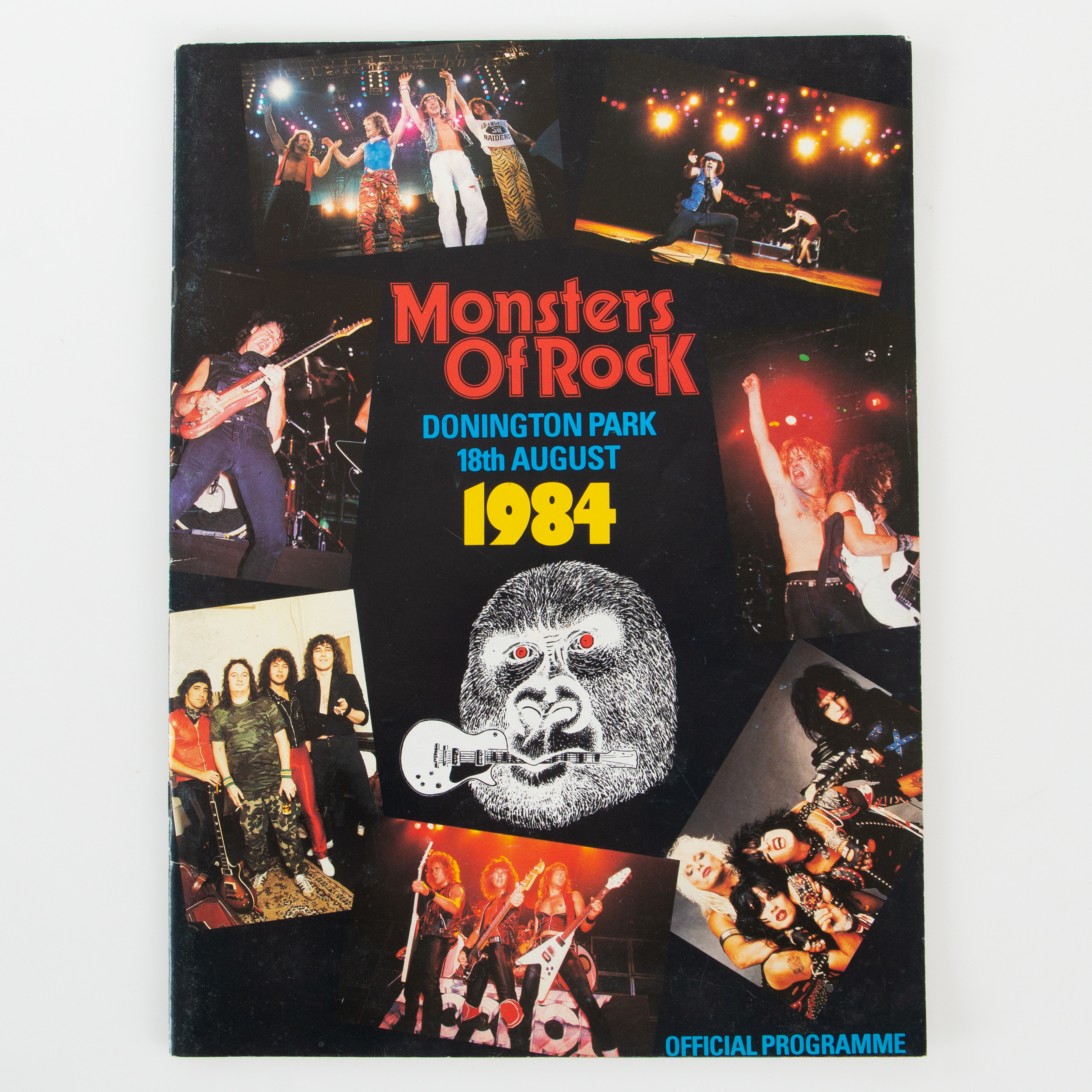MONSTERS OF ROCK FOTO/TURNÉPROGRAM DONINGTON PARK AUGUST 18 1984.