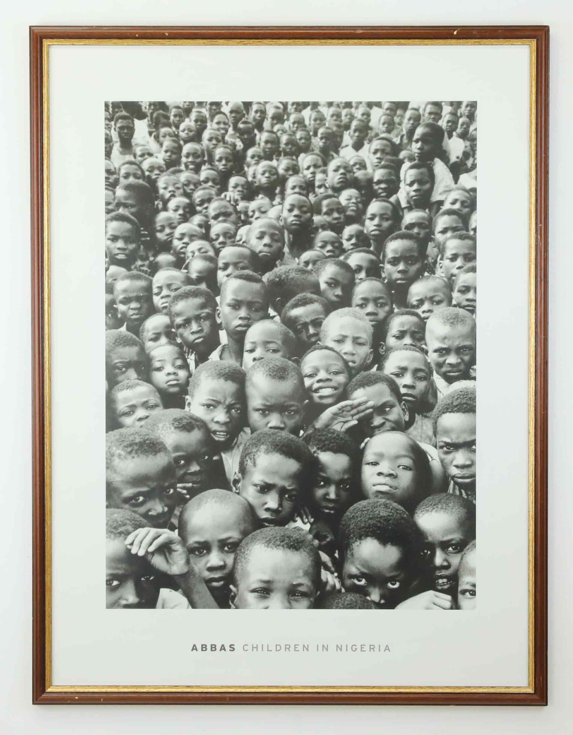 ABBAS ATTAR. EFTER. Offset printing, Children in Nigeria by Abbas.