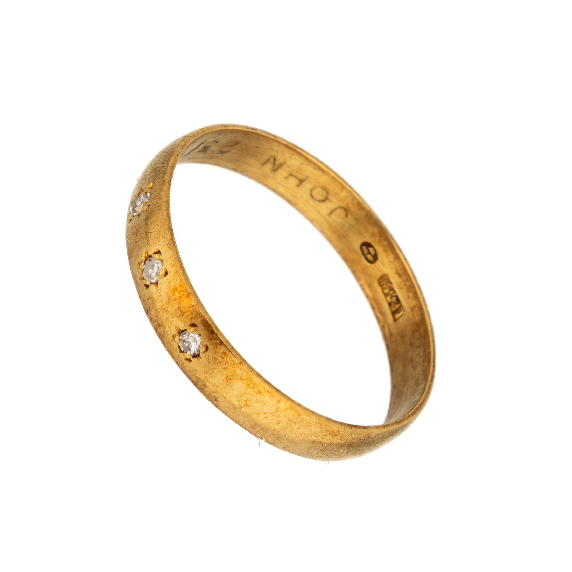 RING. 18K Guld 1900-tal.