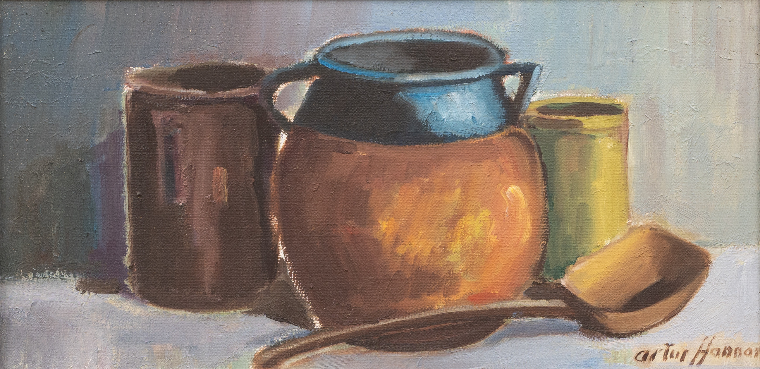 ARTHUR HANSSON (1909-1999). Stilleben, olja på duk, signerad.