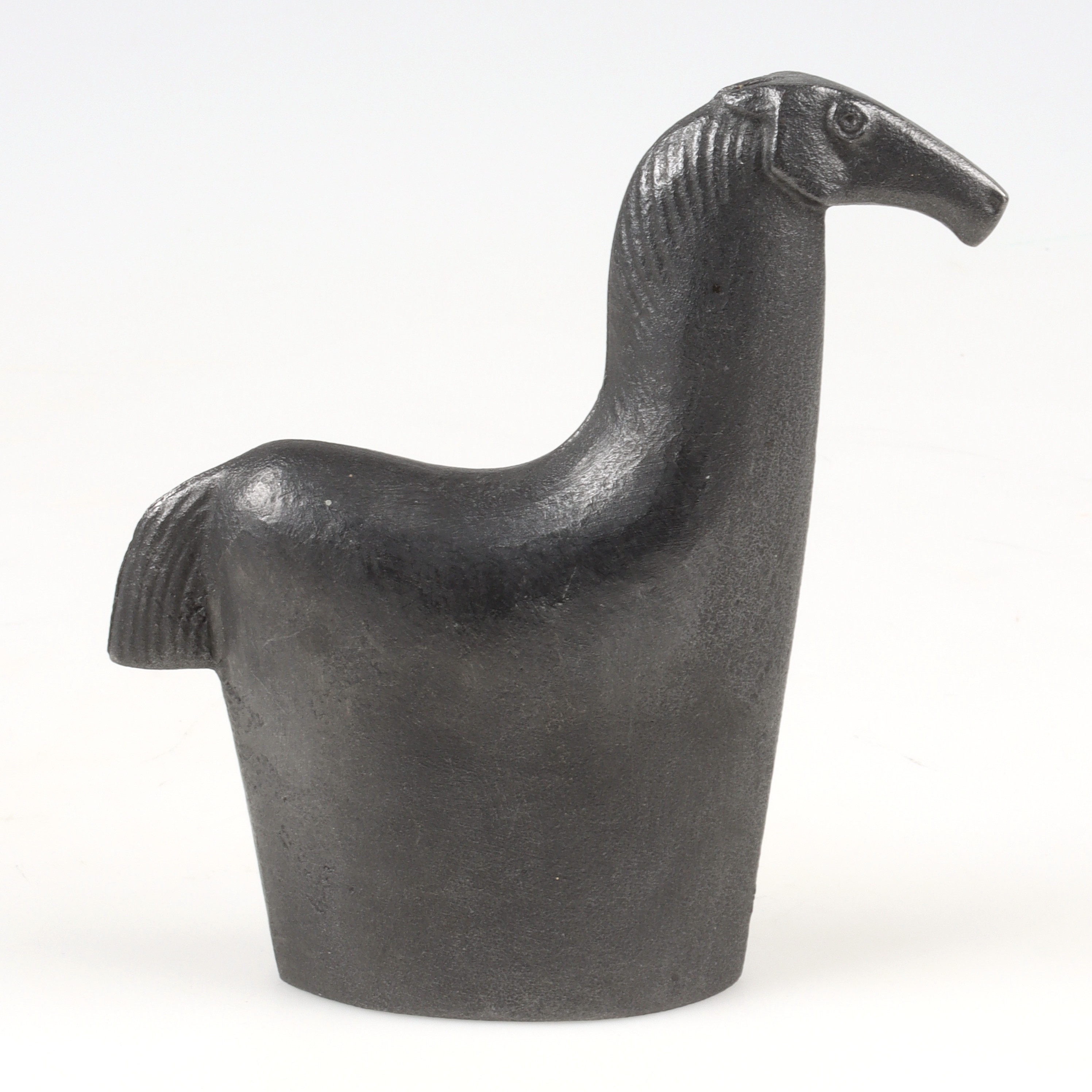 BJÖRN NYBERG. Skulptur, Häst, järn, signerad i godset.