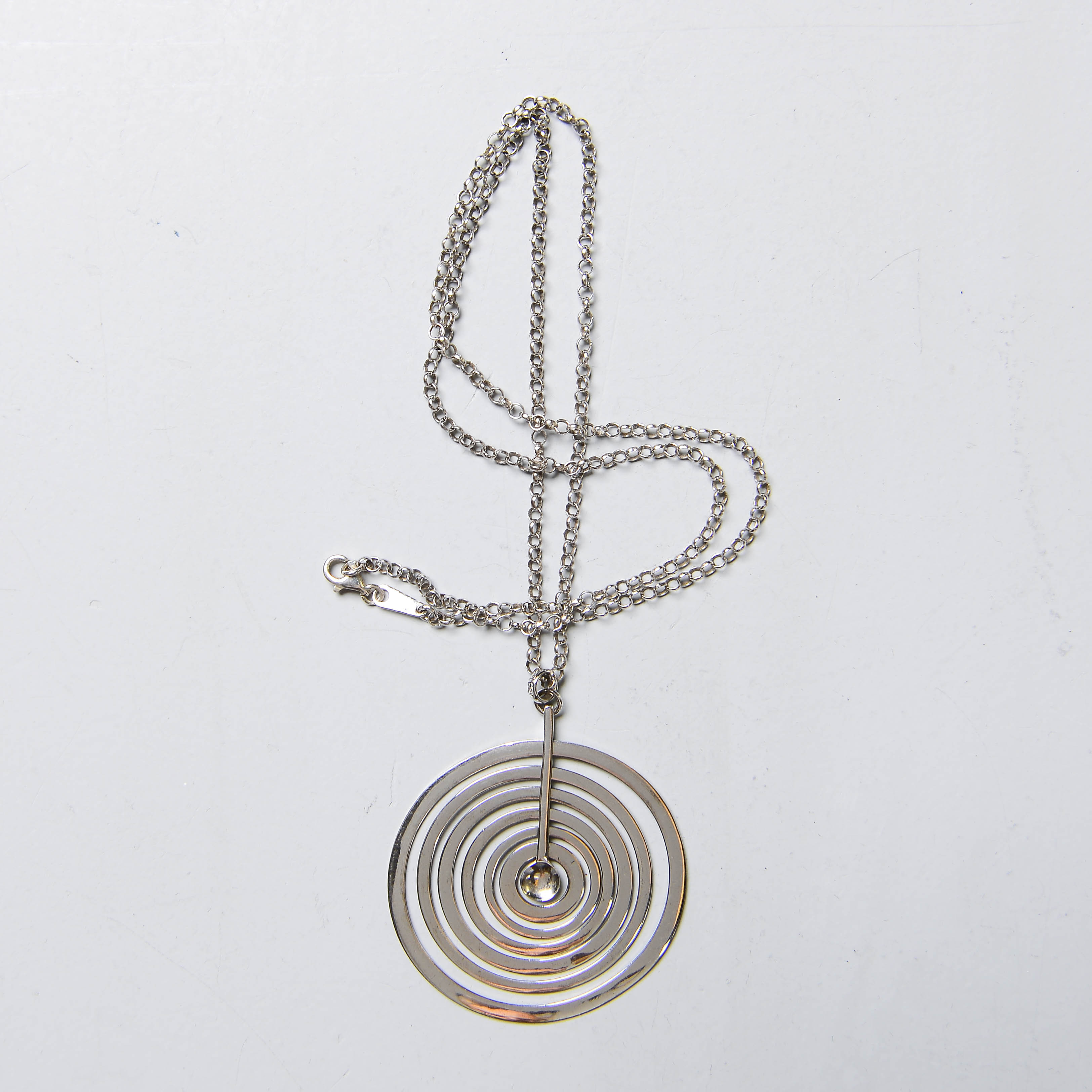 TAPIO WIRKKALA. Halsband, "Silver Moon", silver, Kultakeskus Oy, Finland.