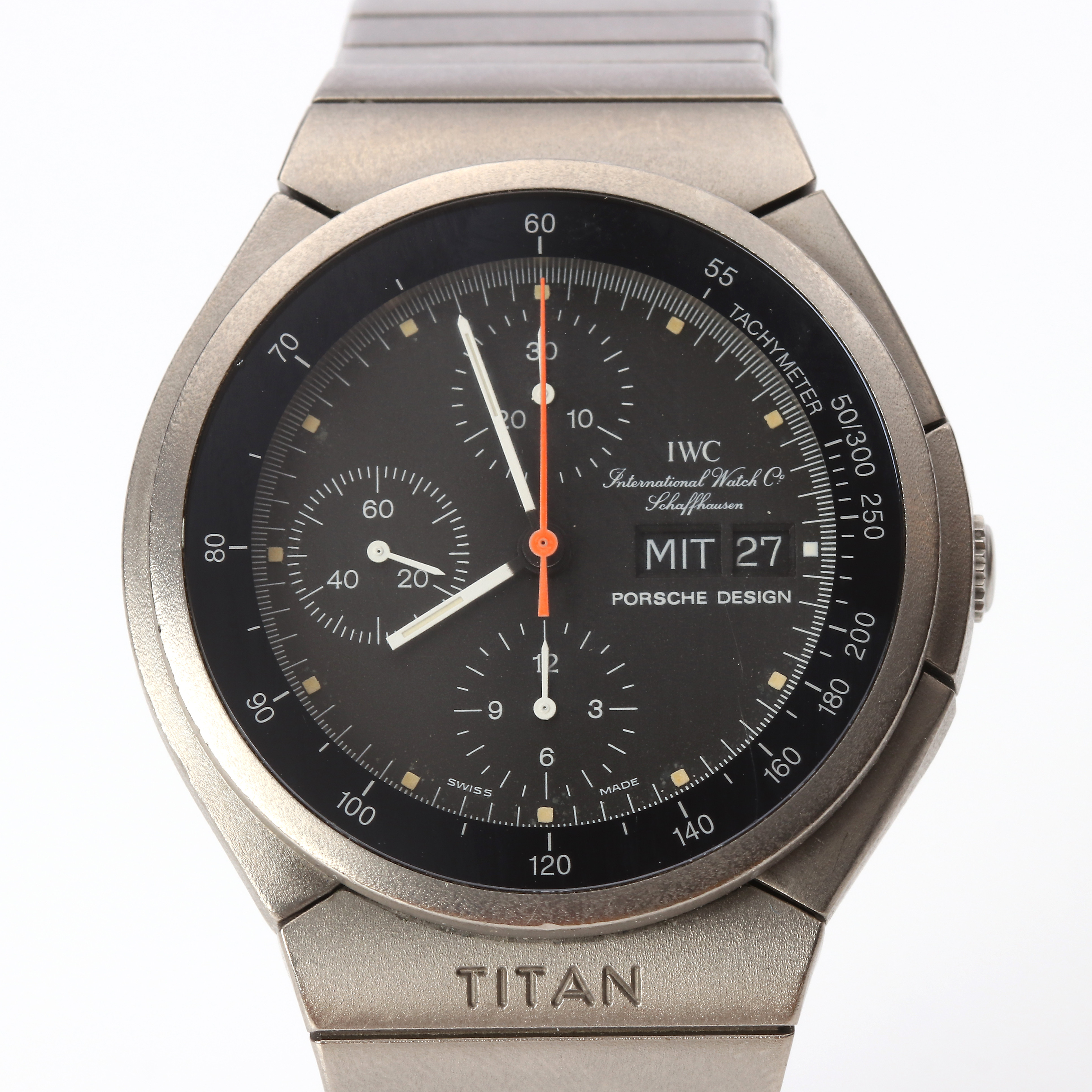 IWC, INTERNATIONAL WATCH Co SCHAFFHAUSEN, "PORSCHE DESIGN". Armbandsur i titan, automatisk.
