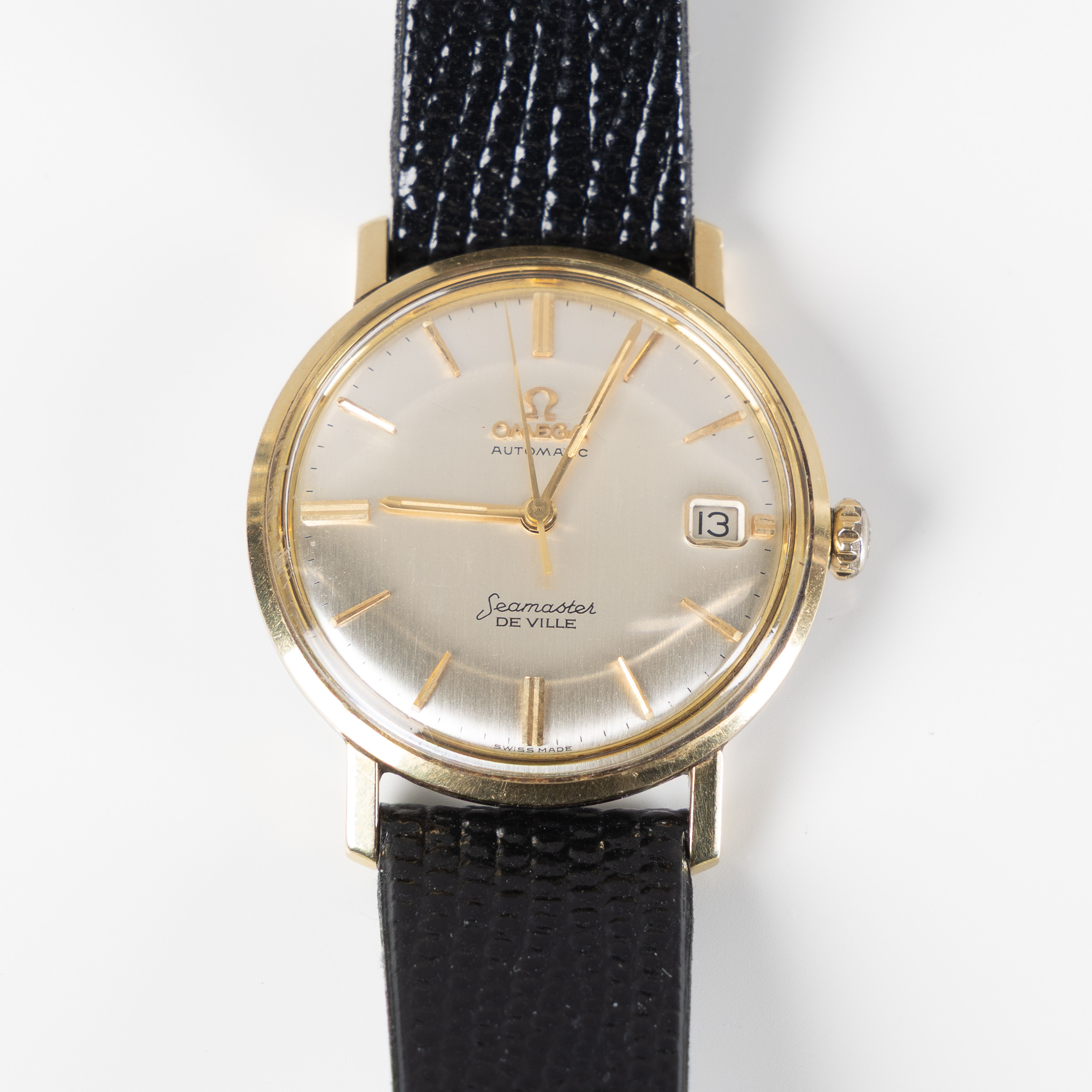 OMEGA, Automatic Seamaster Deville, (Swiss Made T), guld på stål, ca 35 mm, ca 1965.