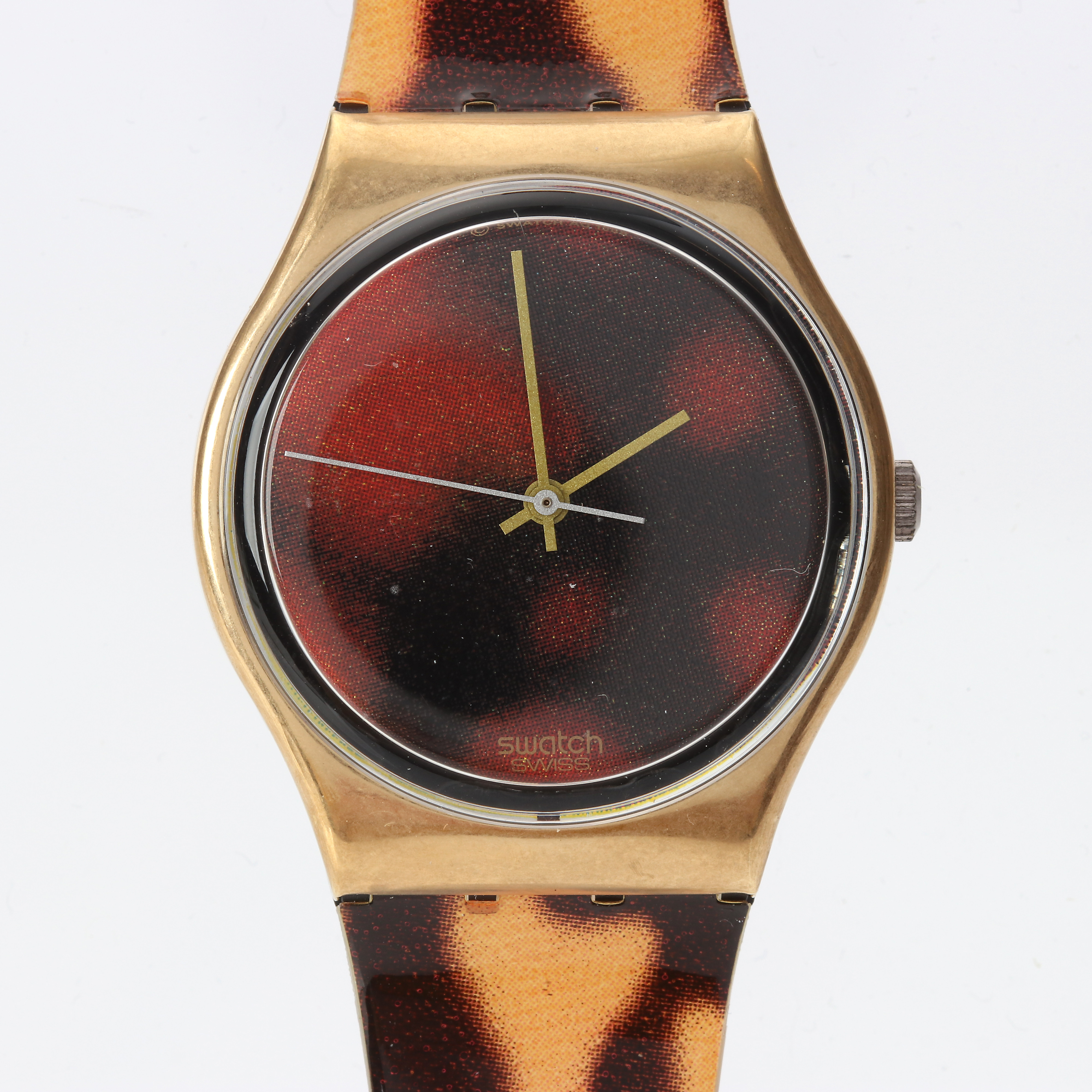 SWATCH, ARMBANDSUR. Sköldpaddsmönstrad plast, quartz.