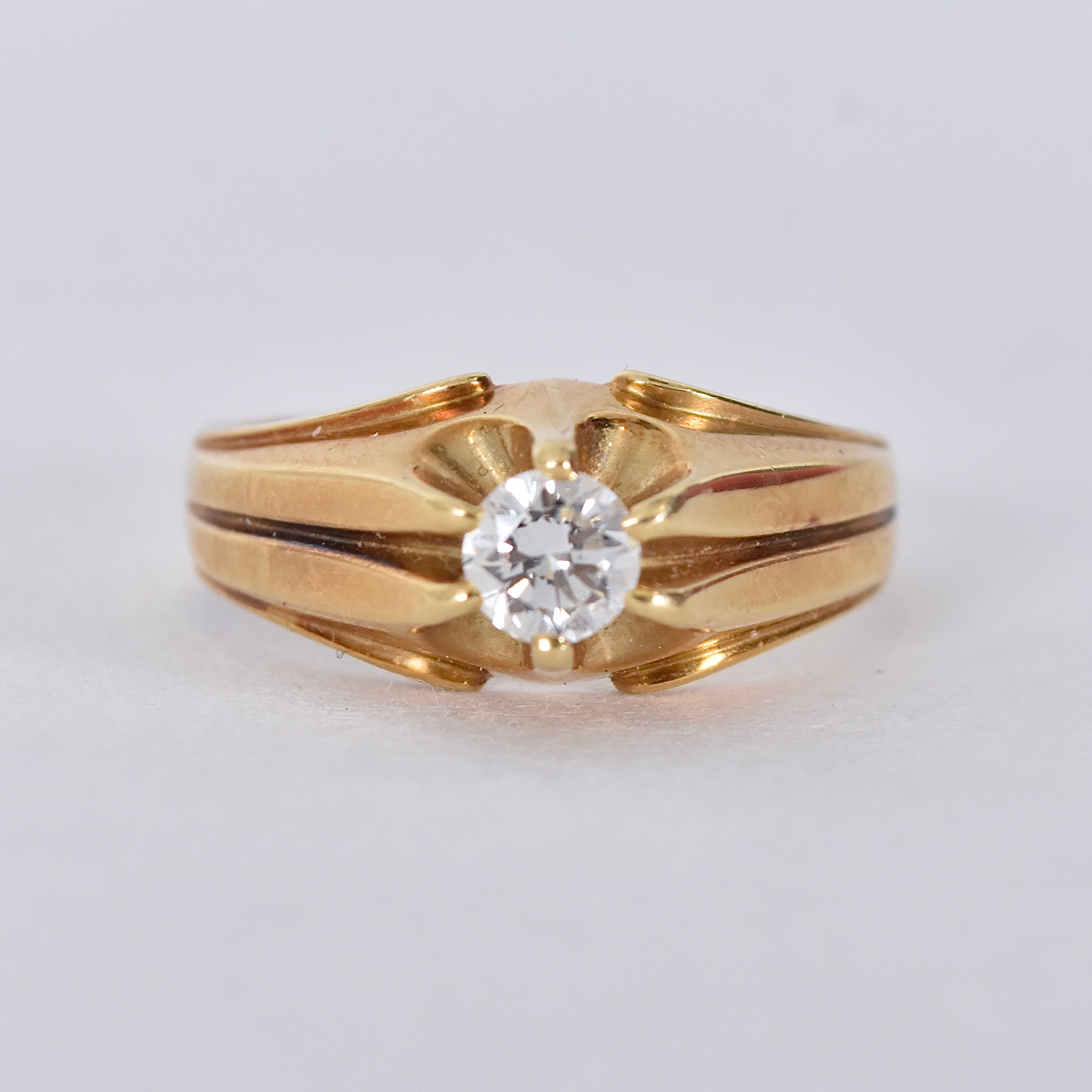 DIAMANTRING, ca 0,45ct 18K.