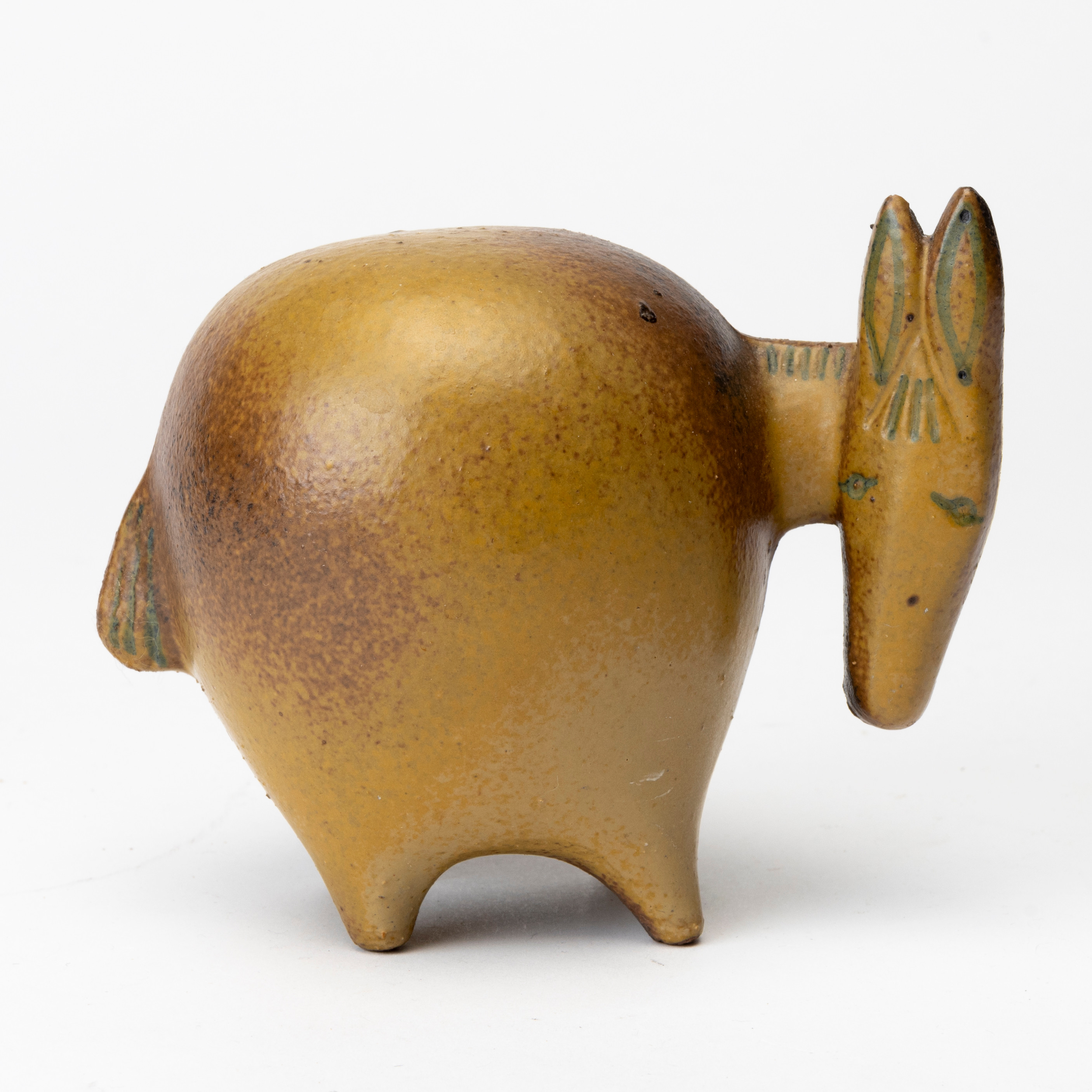 LISA LARSON. Figurin, stengods, "Åsna", ur serien "Stora Zoo", Gustavsberg, 1960-68.