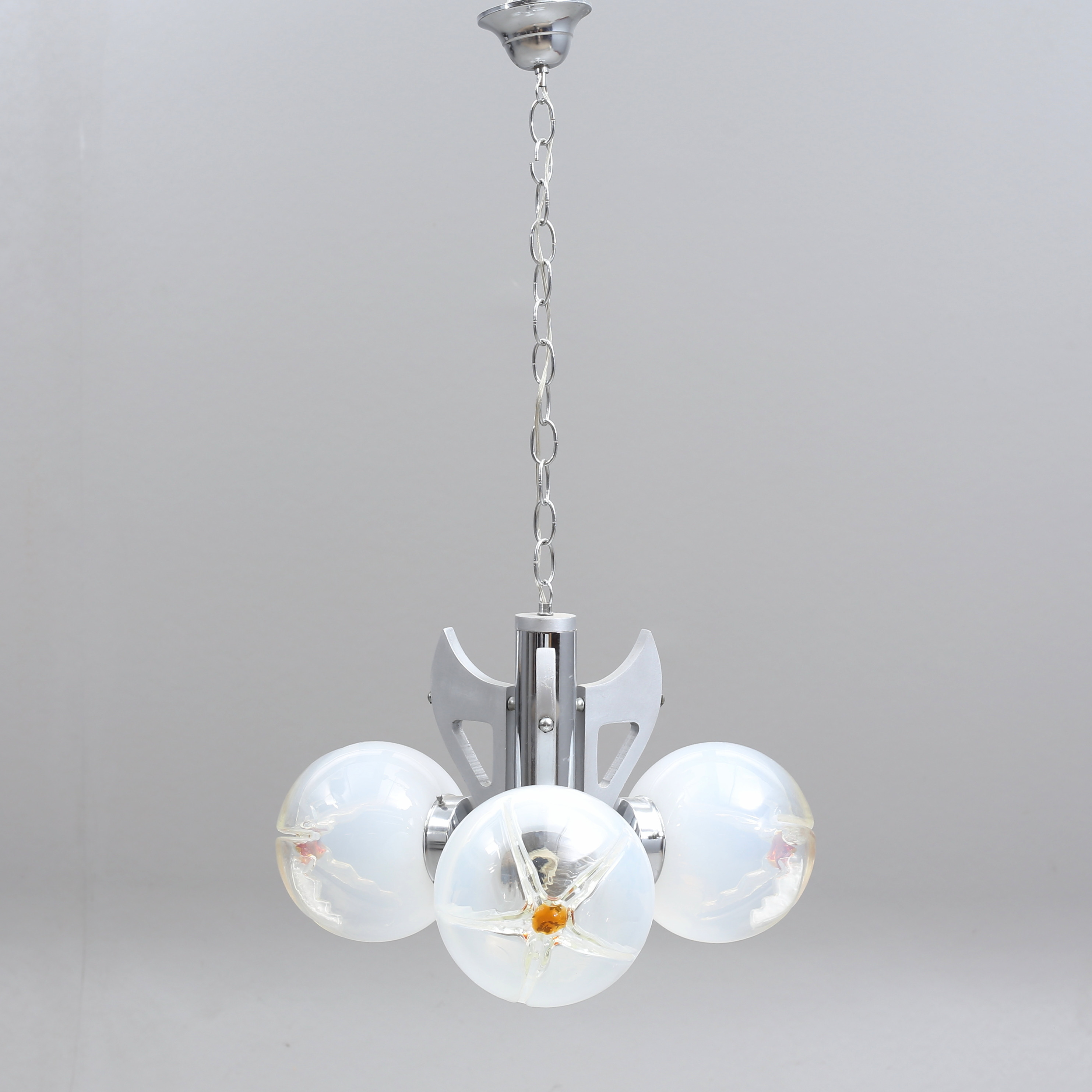 TAKLAMPA, Mazzega, Murano, Italien, 1970-tal.