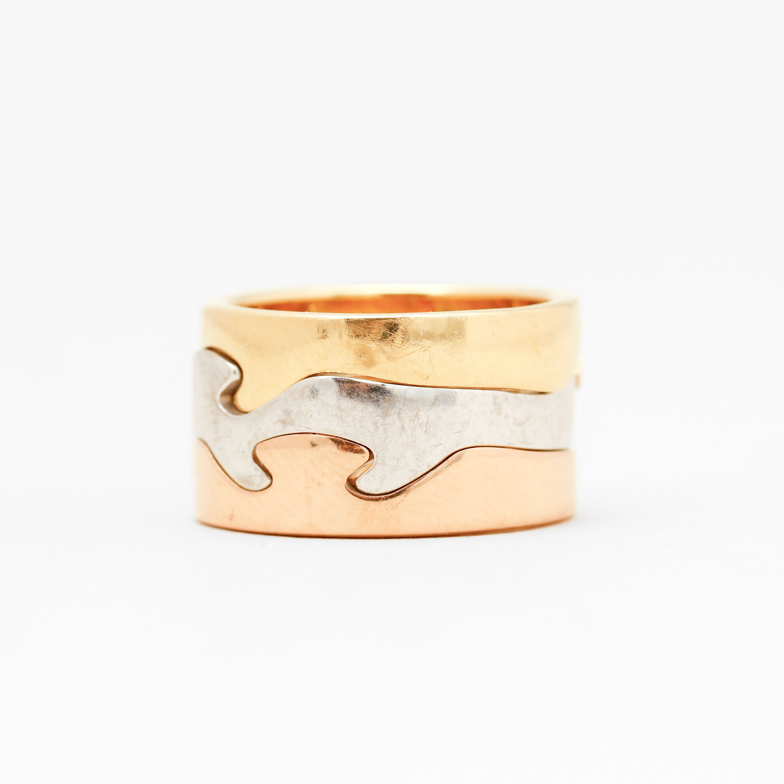 NINA KOPPEL. Ring, "Fusion", 18k trefärgat guld, Georg Jensen.