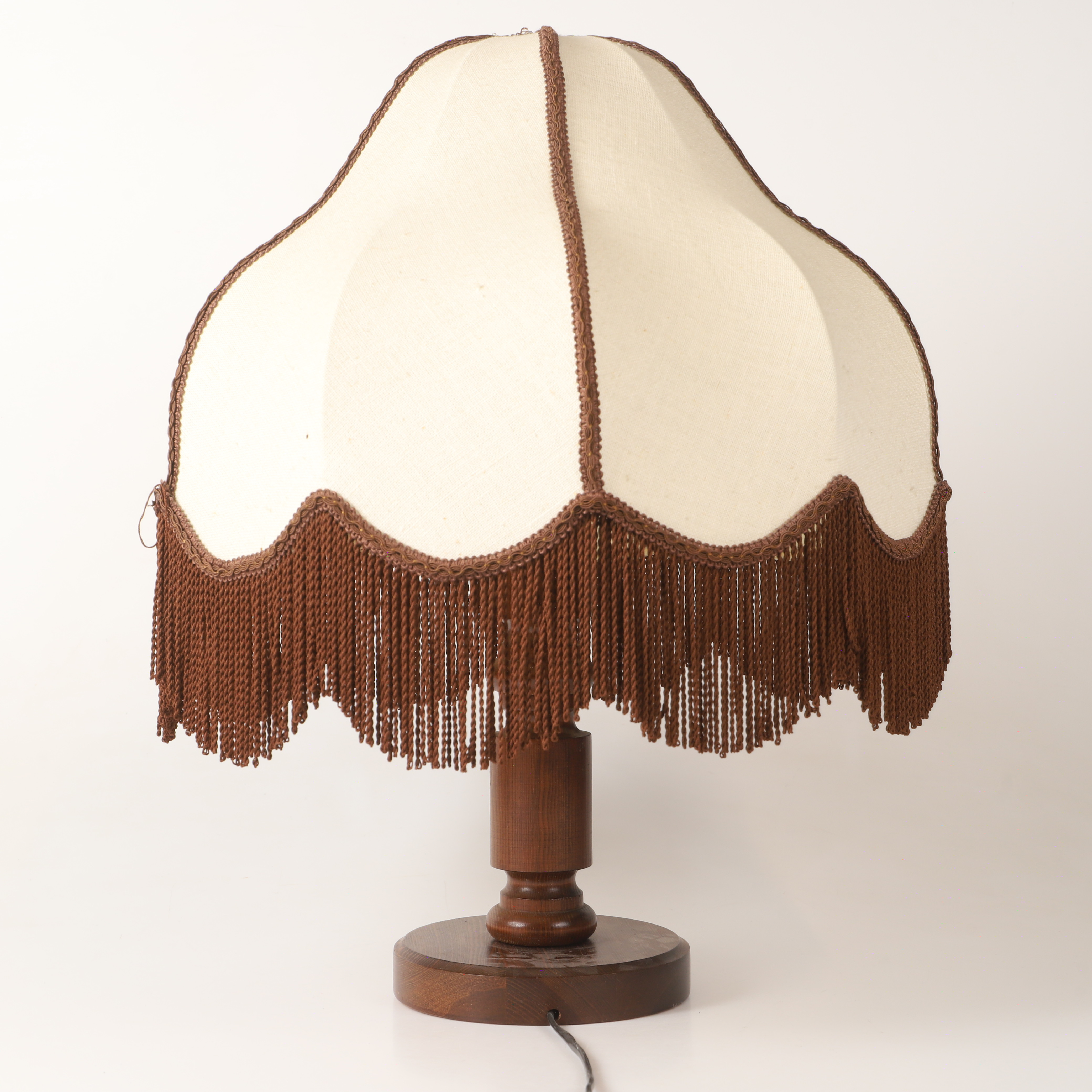 BORDSLAMPA, betsad furu, 1970-tal.