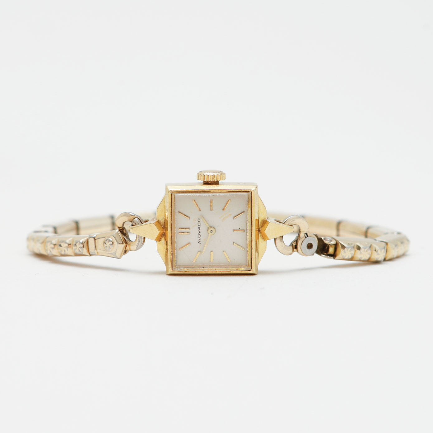 ARMBANDSUR, Movado, 18k guld i boett, manuell.
