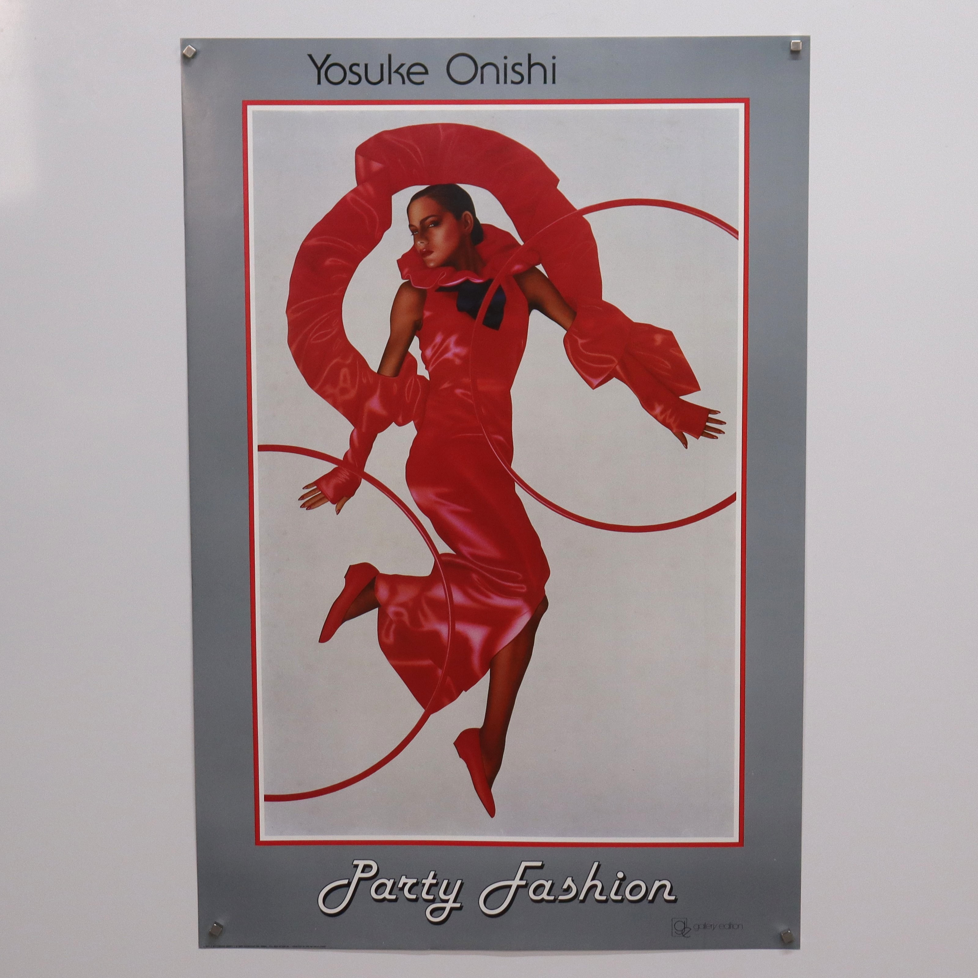 YOSUKE ONISHI. affisch, "Party Fashion", 1983.