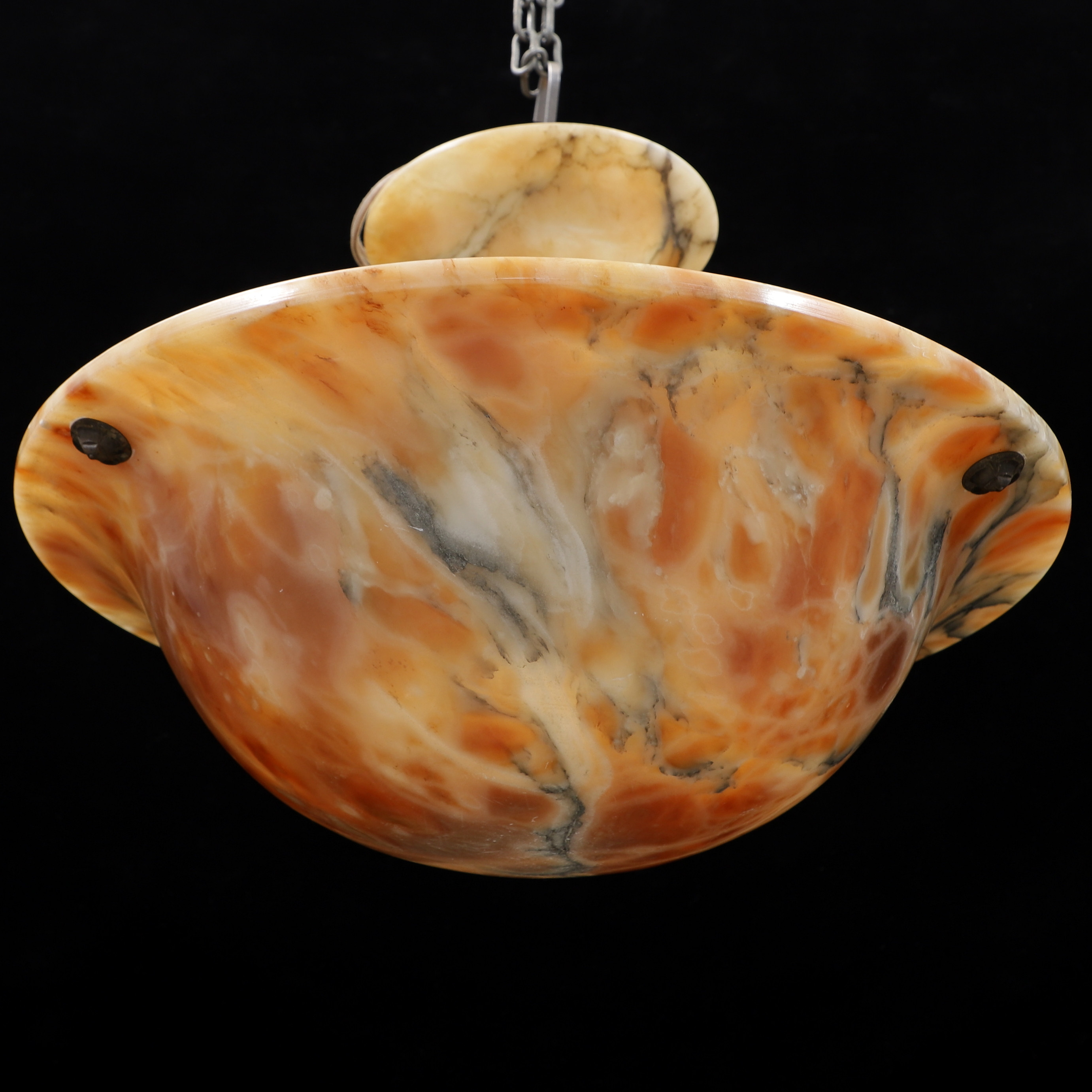 TAKLAMPA, alabaster, 1900-talets början.