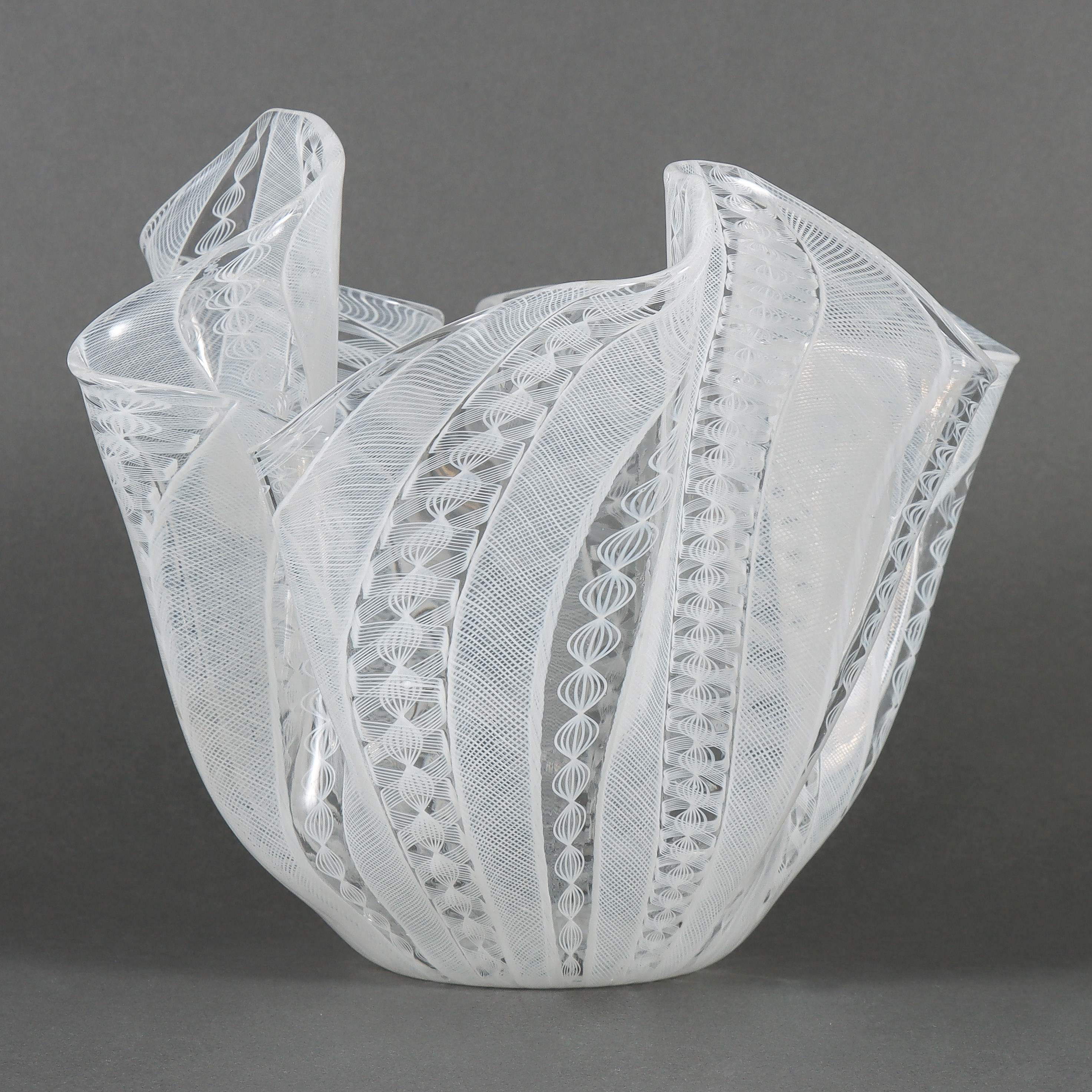NÄSDUKSSKÅL, "Fazzoletto", glas, Fulvio Bianconi och Paolo Venini, Murano.