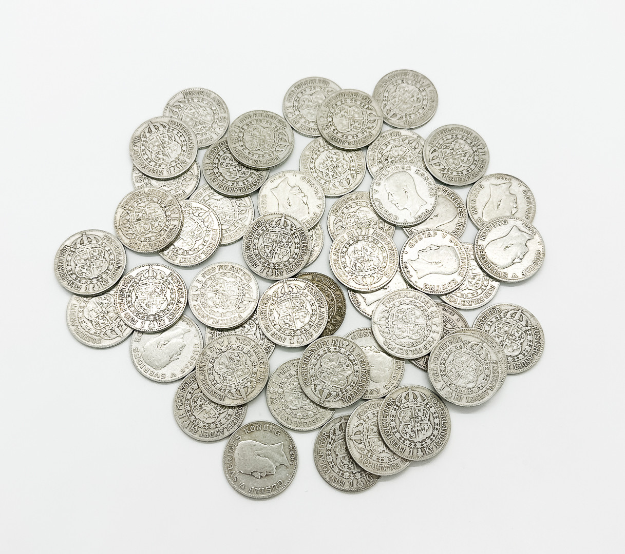 MYNT, 48 st 1-kronor 80% silver, 1924.