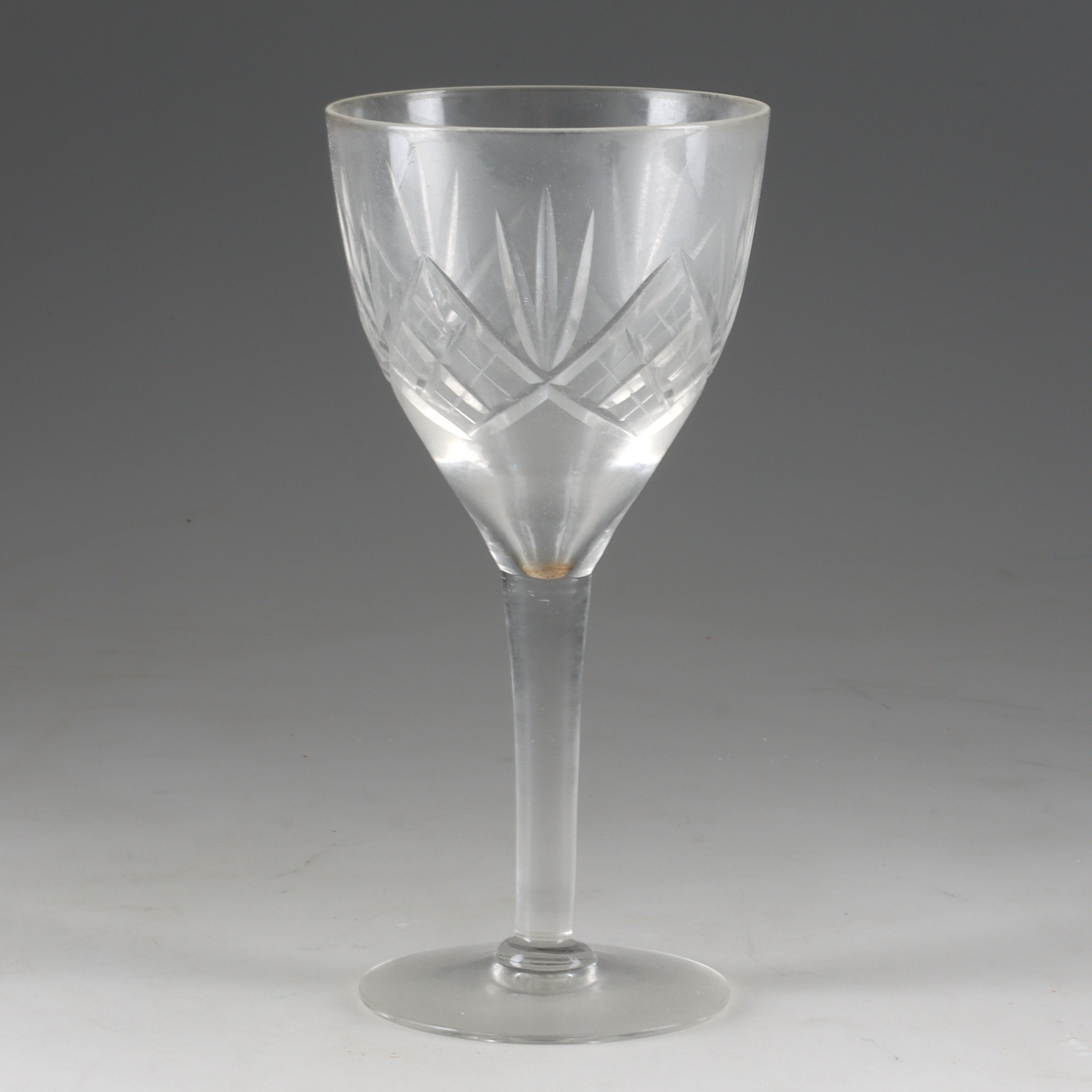 VINGLAS, 8 st, Helgaslipning, glas, 1900-tal.
