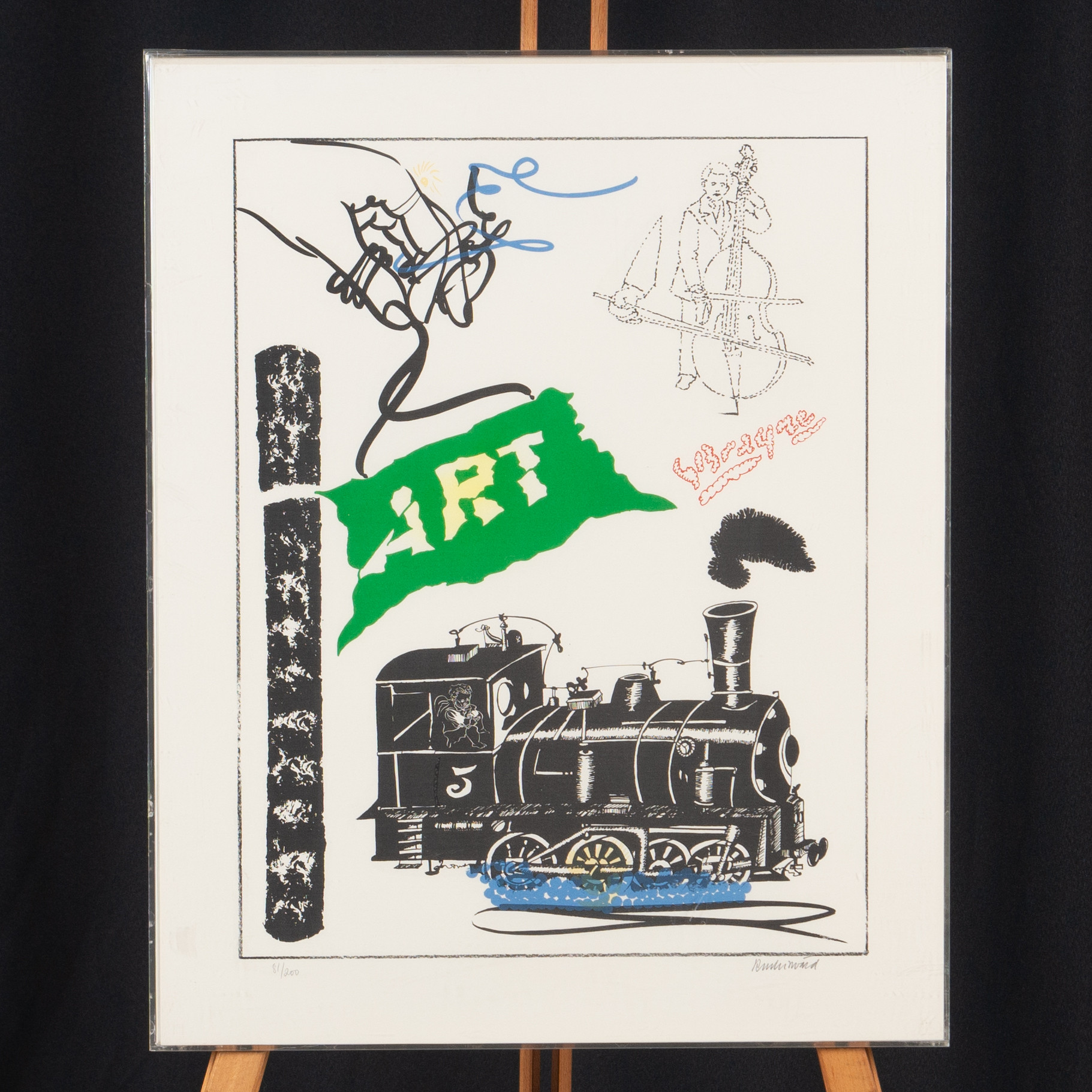 CARL FREDRIK REUTERSWÄRD. Färglitografi, "Art".